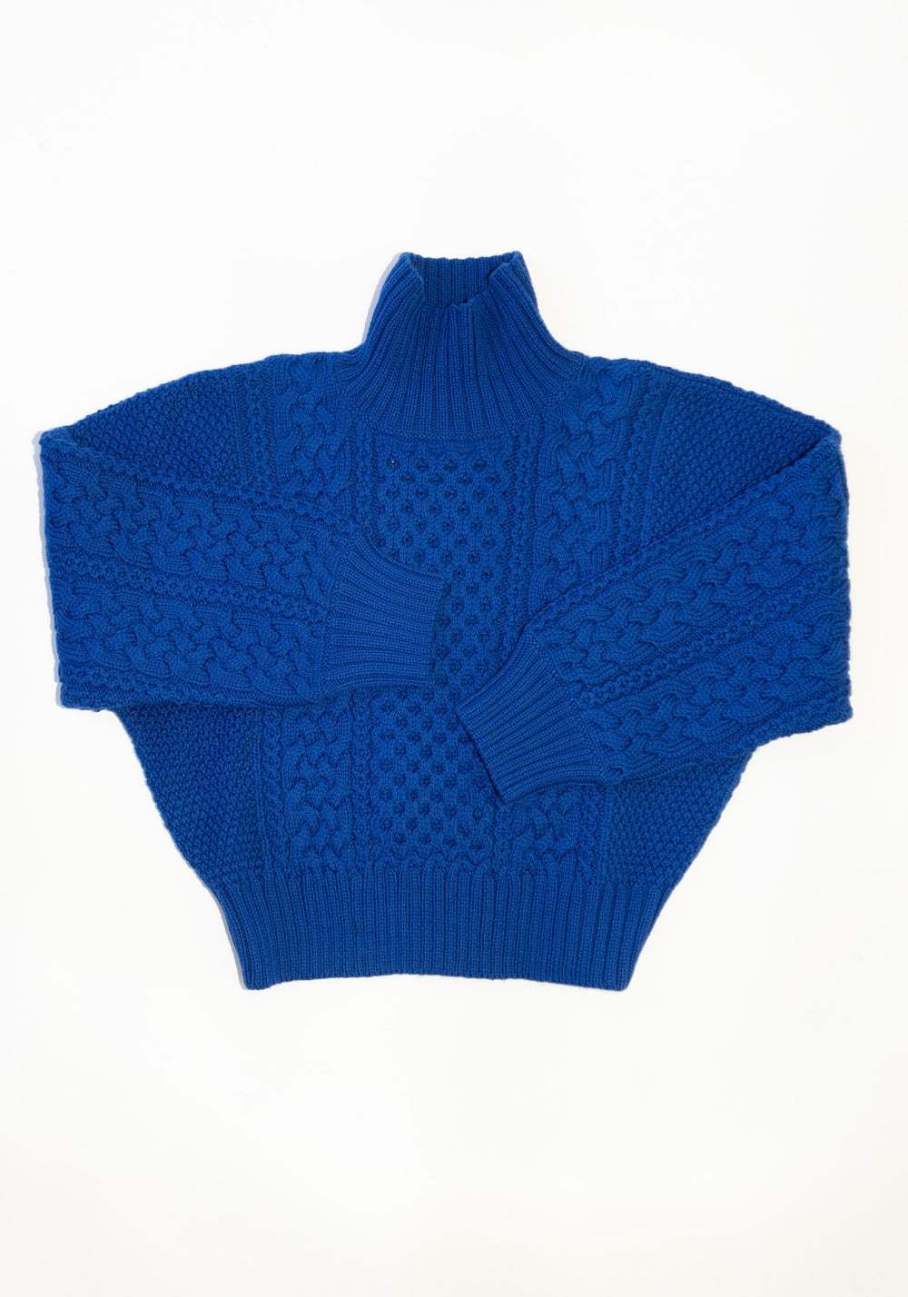 Shaina Mote Fisherman Turtleneck in Cobalt