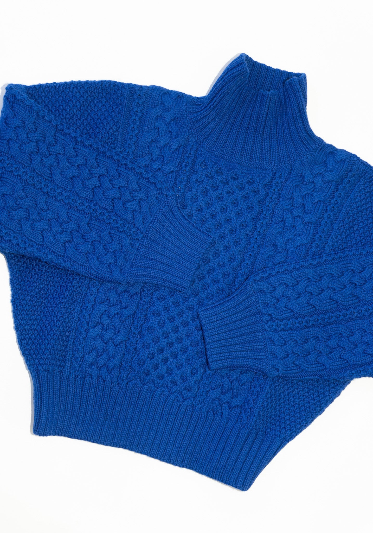 Shaina Mote Fisherman Turtleneck in Cobalt