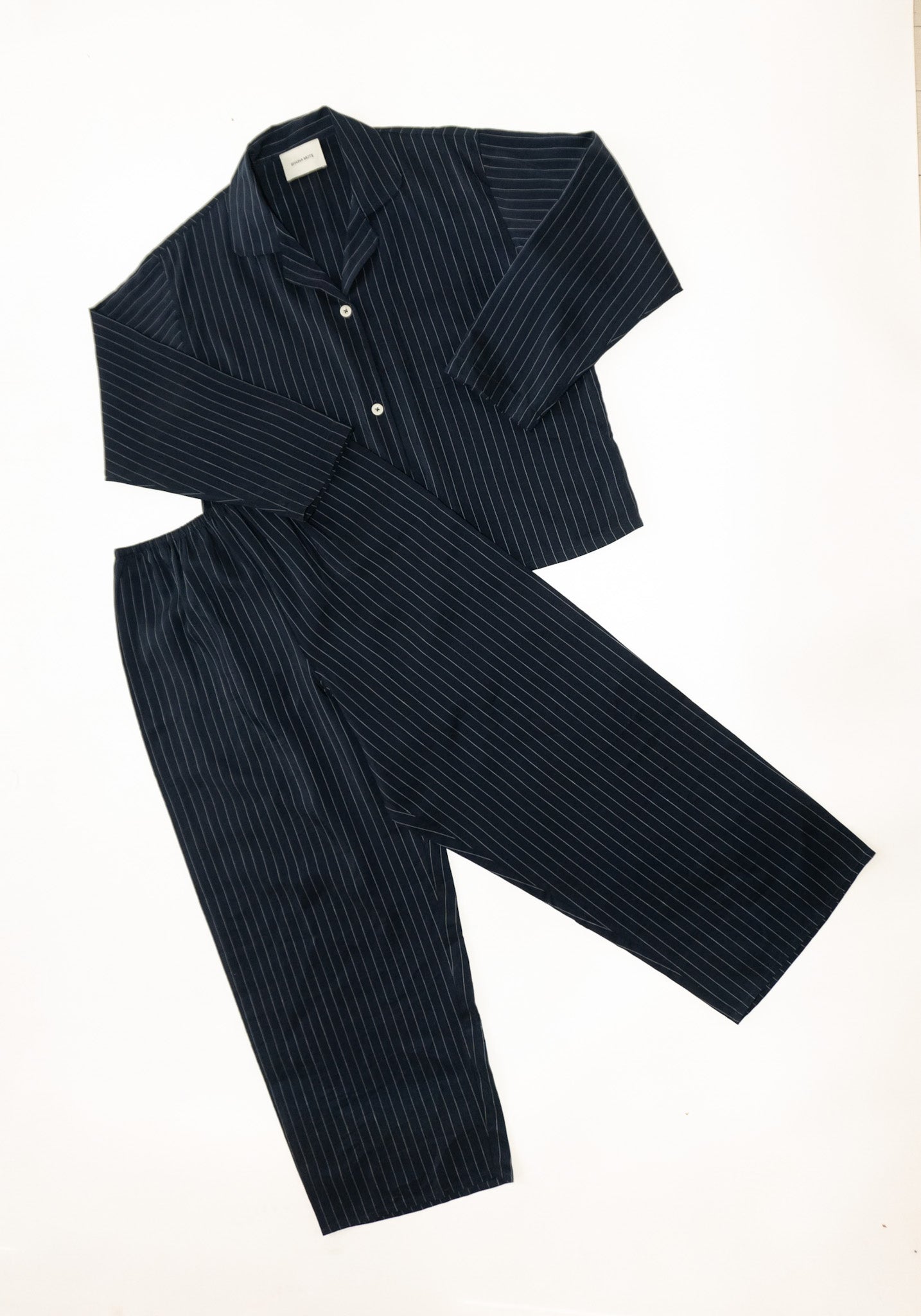 Pajama Pant in Navy Pinstripe