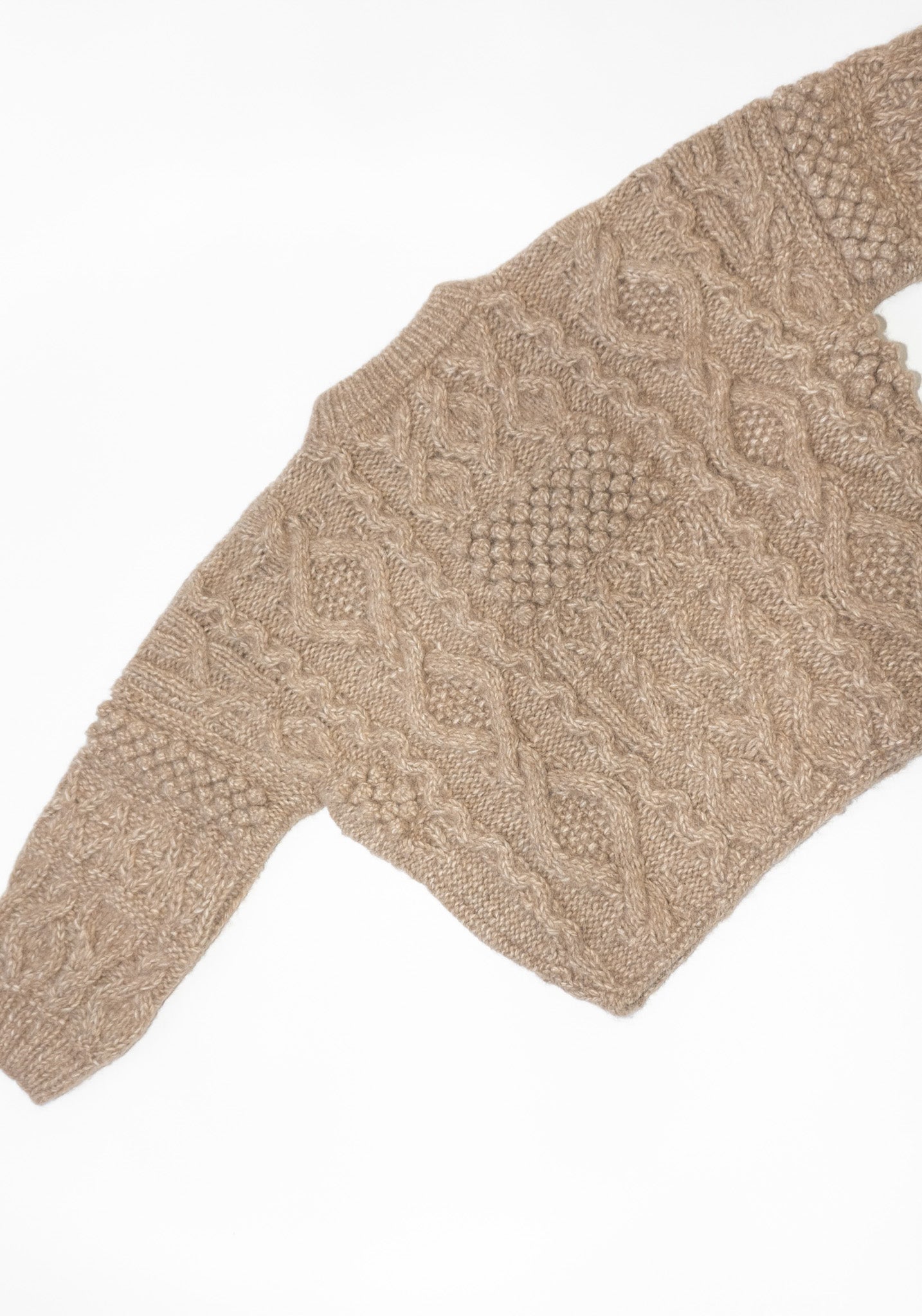 Shaina Mote Patchwork Crewneck in Acorn