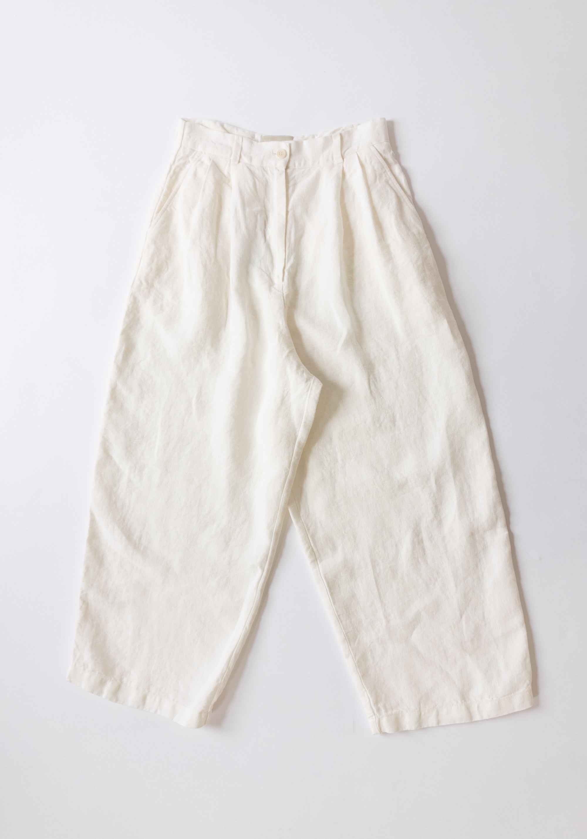 Shaina Mote Linen Boy Trouser in Salt