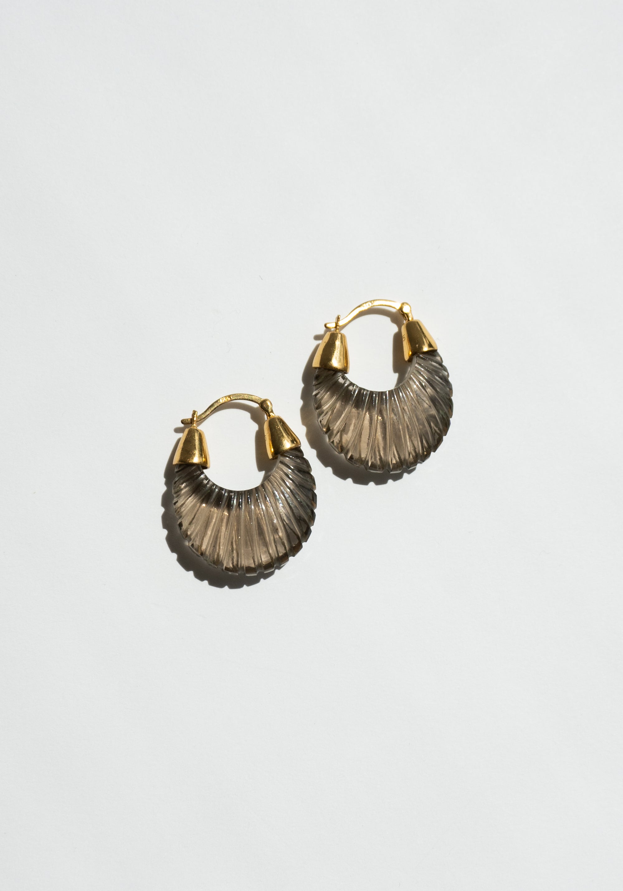 Ettienne Hoop Earrings in Smoky