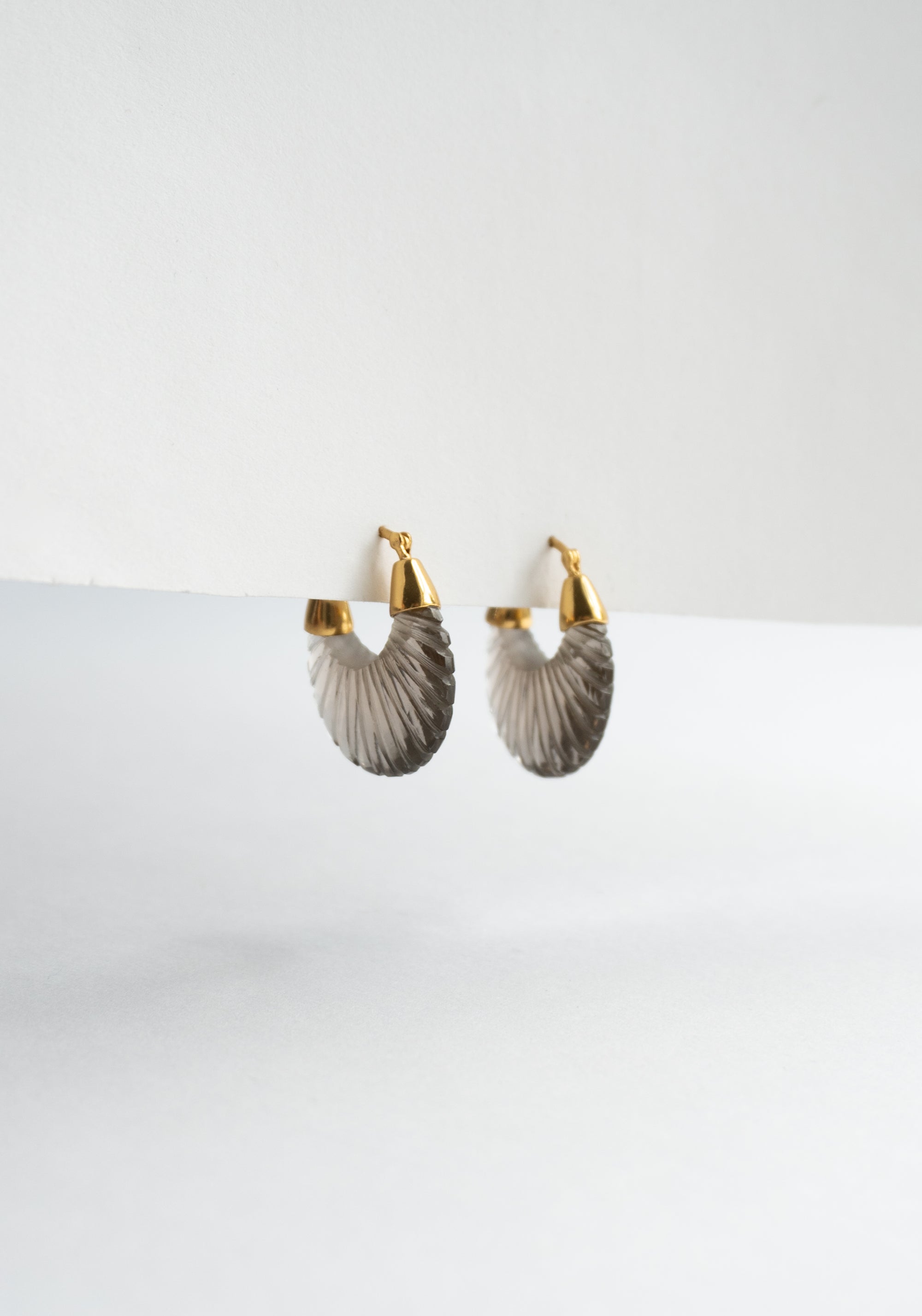 Ettienne Hoop Earrings in Smoky