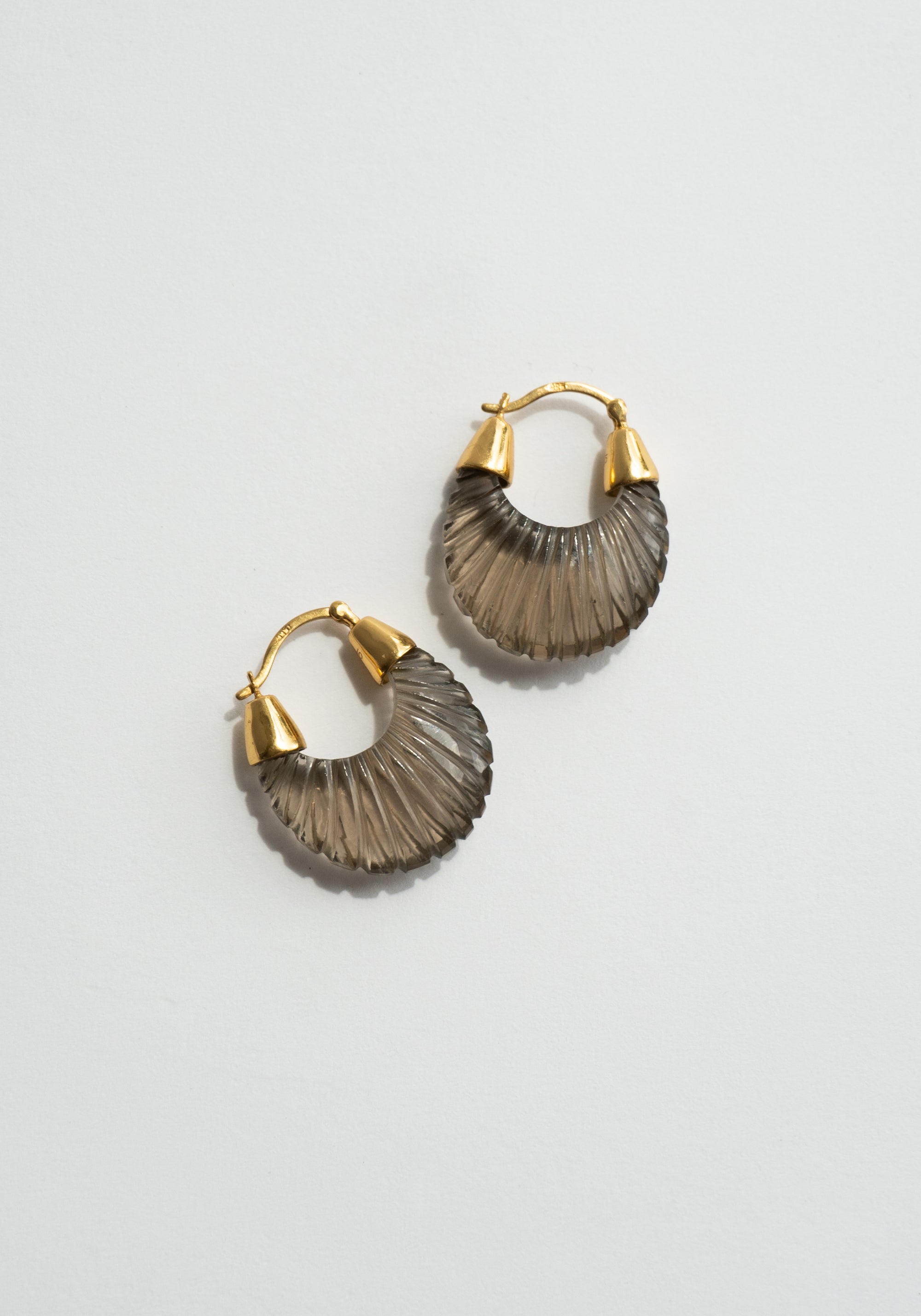 Ettienne Hoop Earrings in Smoky