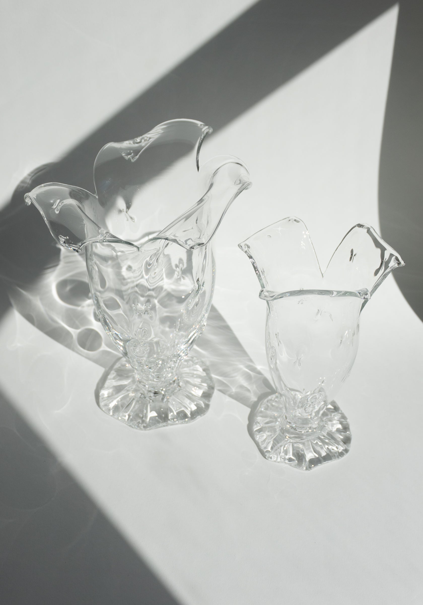 Handblown Glass Large Malva Vase