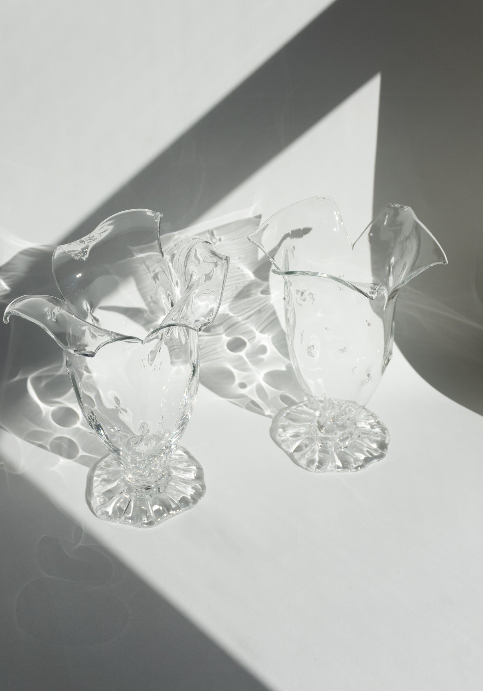 Handblown Glass Large Malva Vase