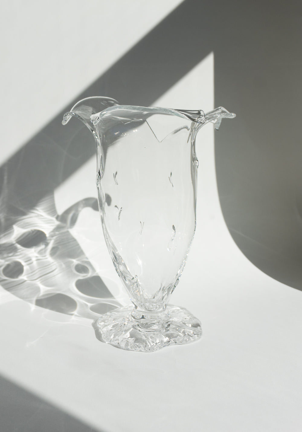 Handblown Glass Large Malva Vase