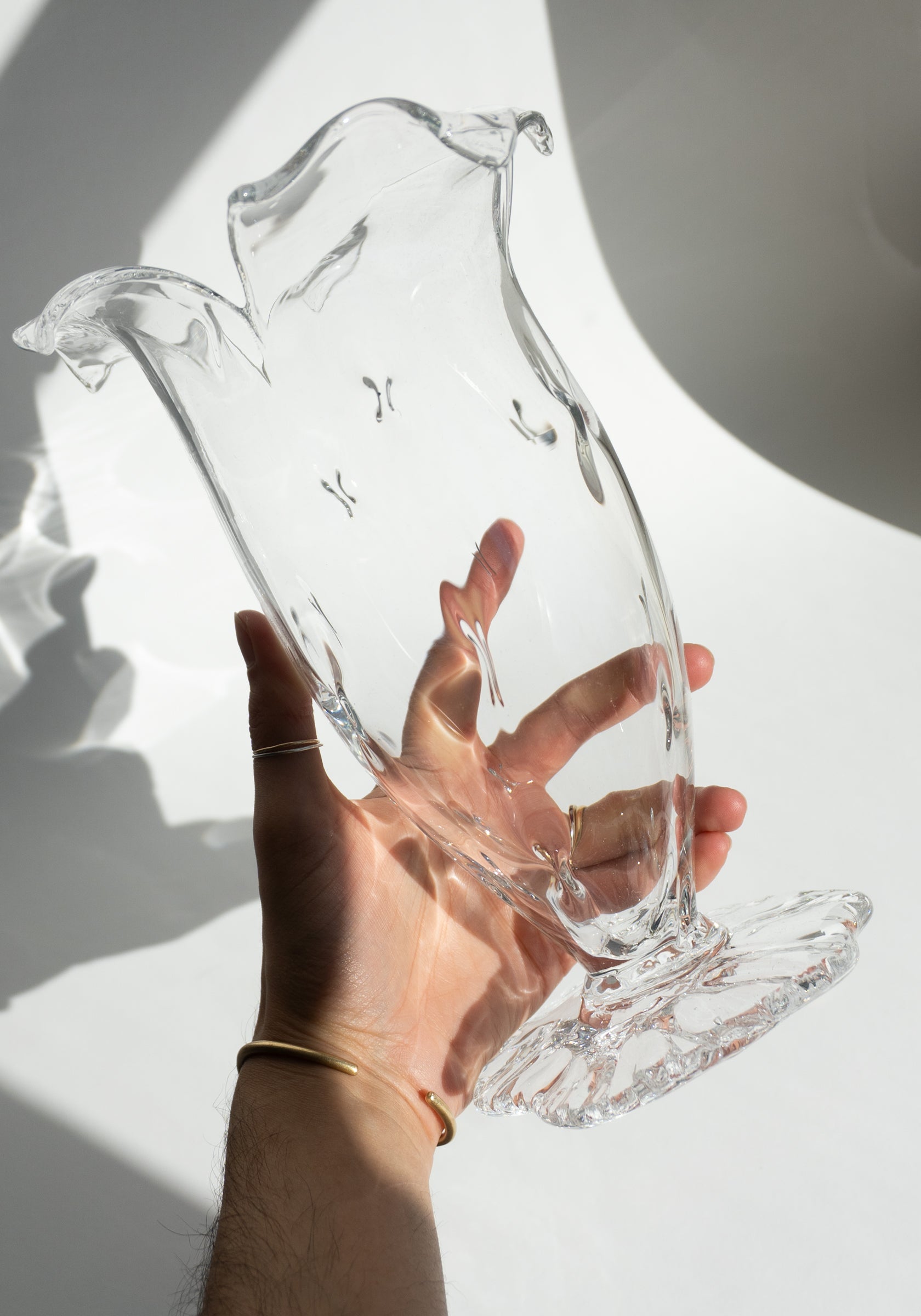 Handblown Glass Large Malva Vase