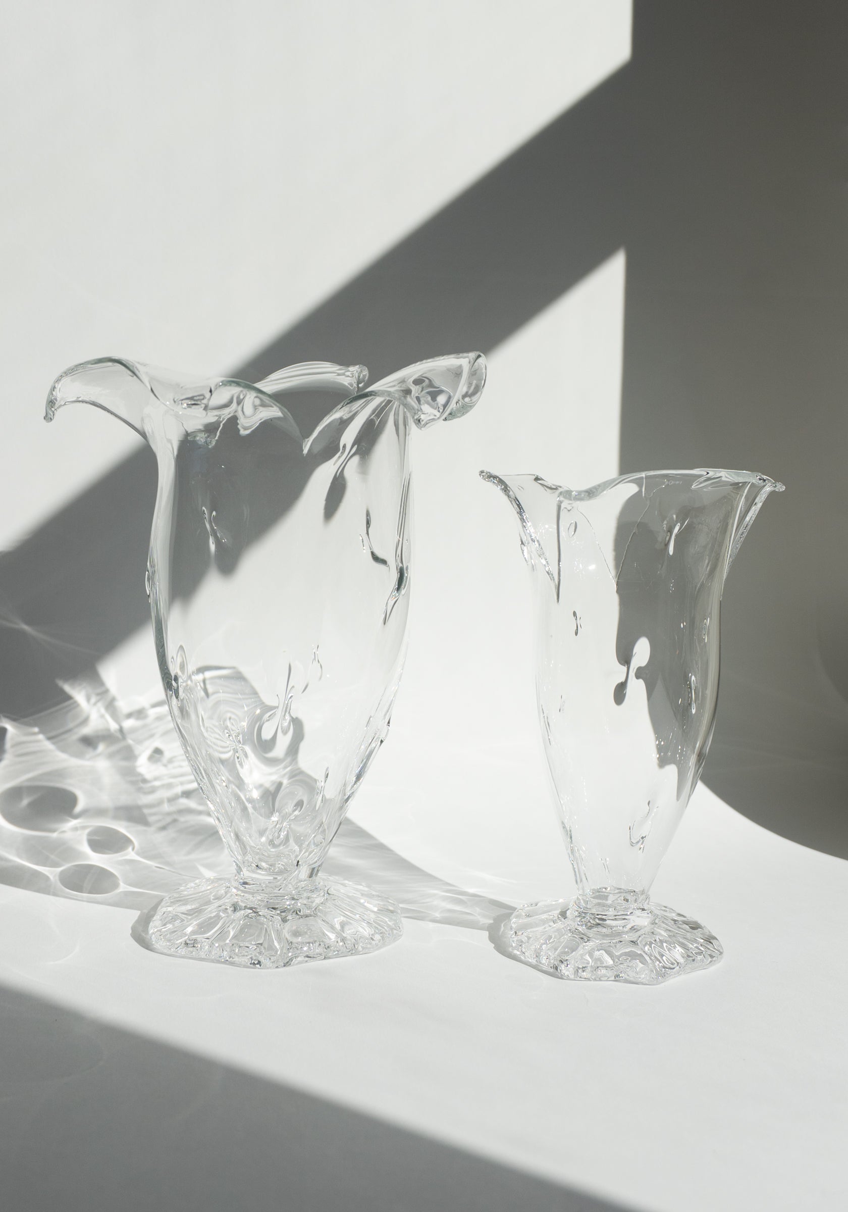 Handblown Glass Large Malva Vase