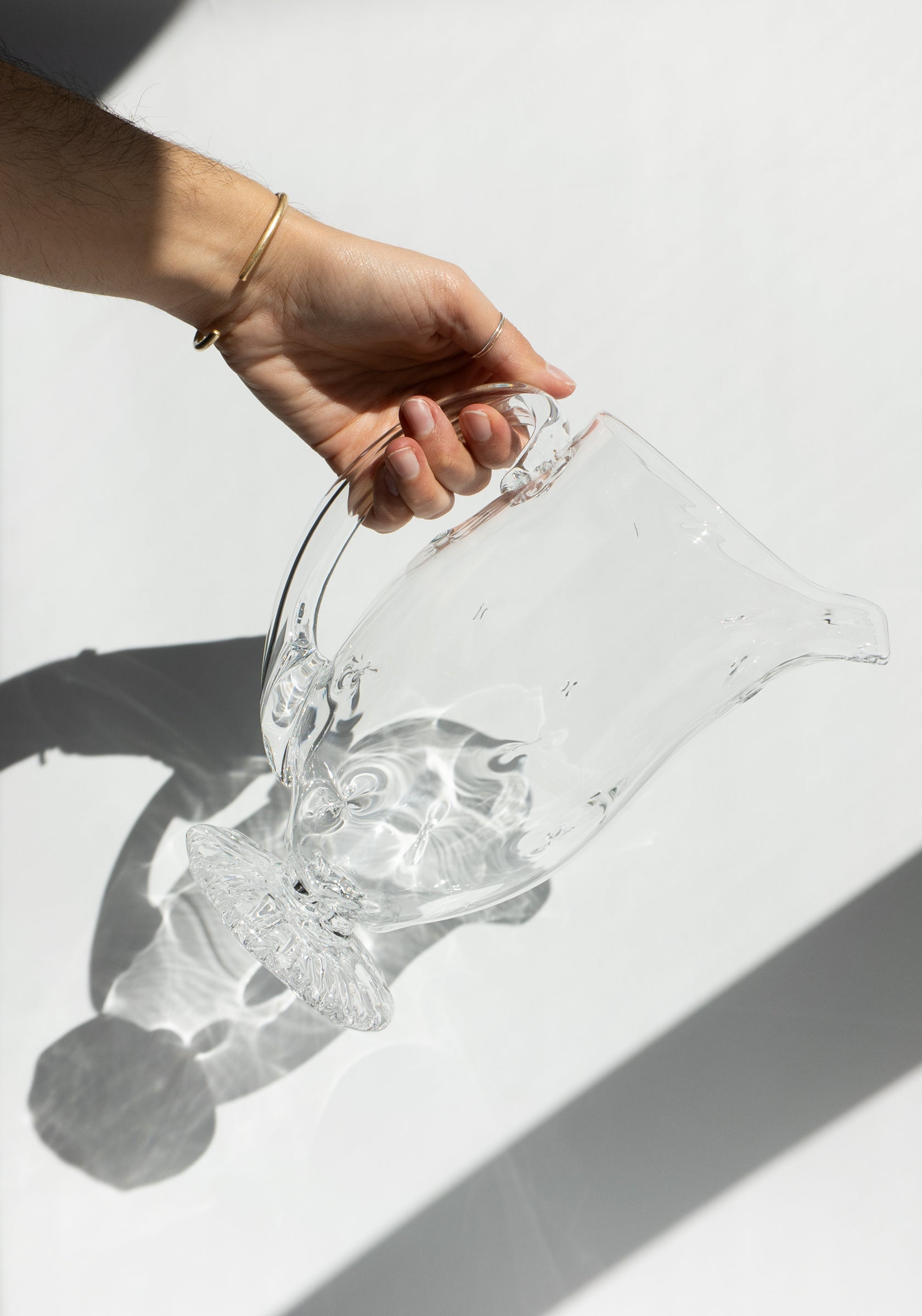 Handblown Glass Pitcher