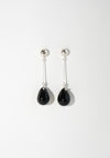 Long Gota Earrings in Black from Sisi Joia