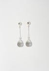 Long Gota Earrings in Clear from Sisi Joia