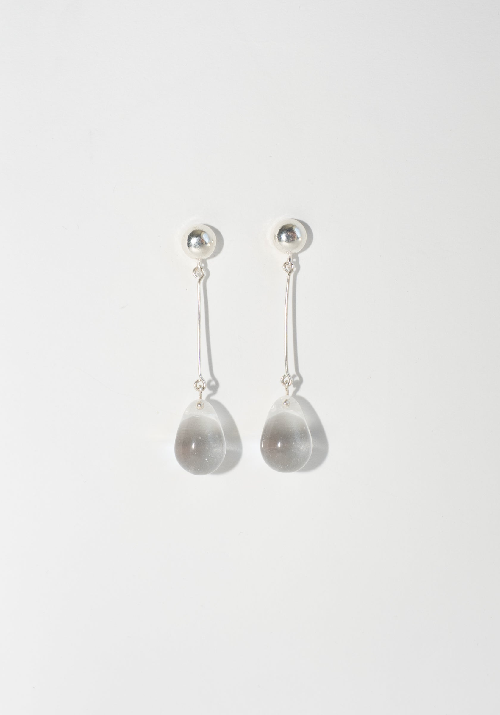 Long Gota Earrings in Clear from Sisi Joia