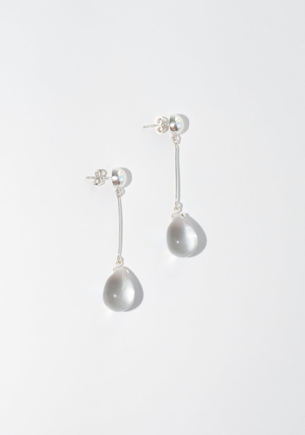Long Gota Earrings in Clear from Sisi Joia
