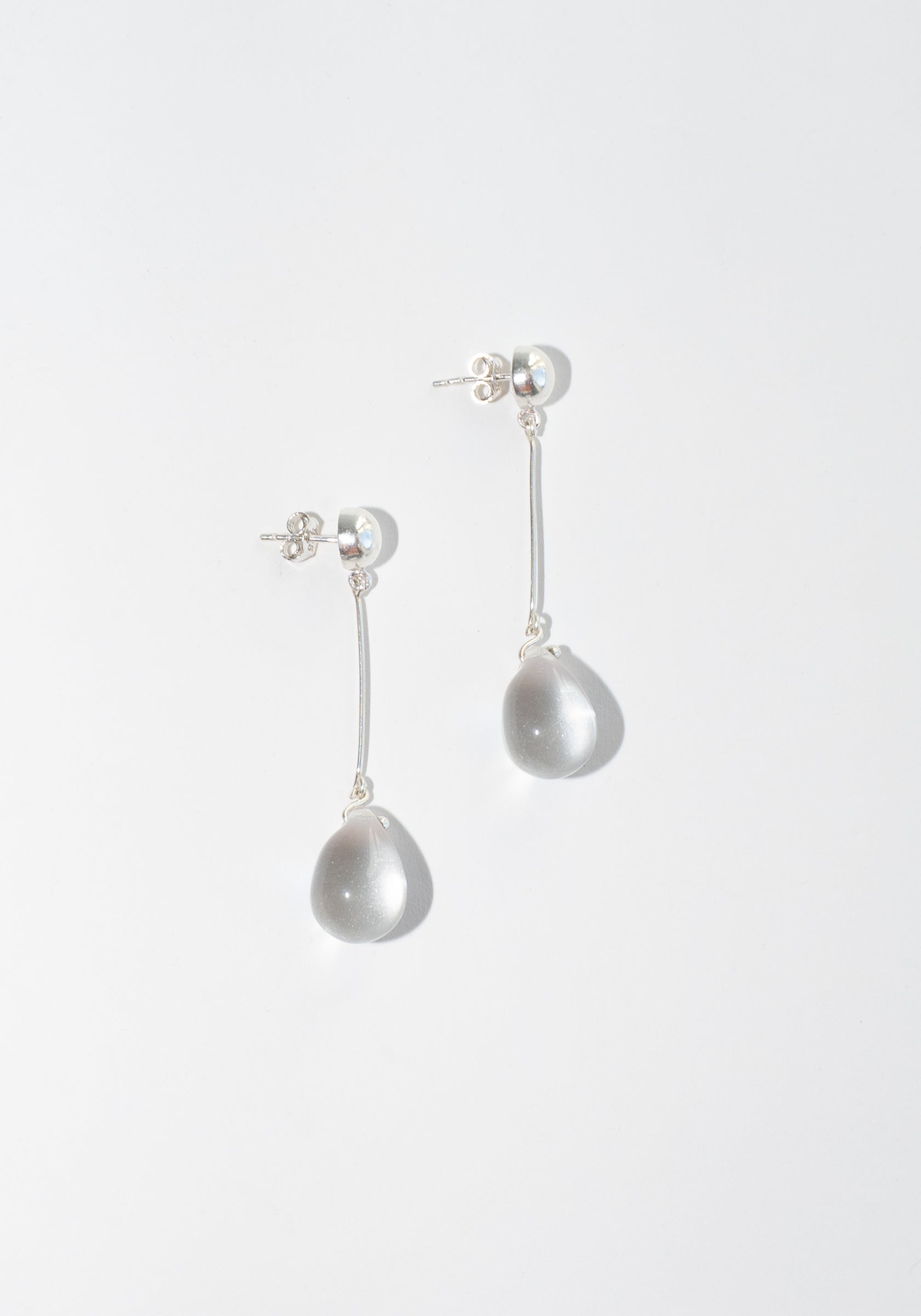 Long Gota Earrings in Clear from Sisi Joia