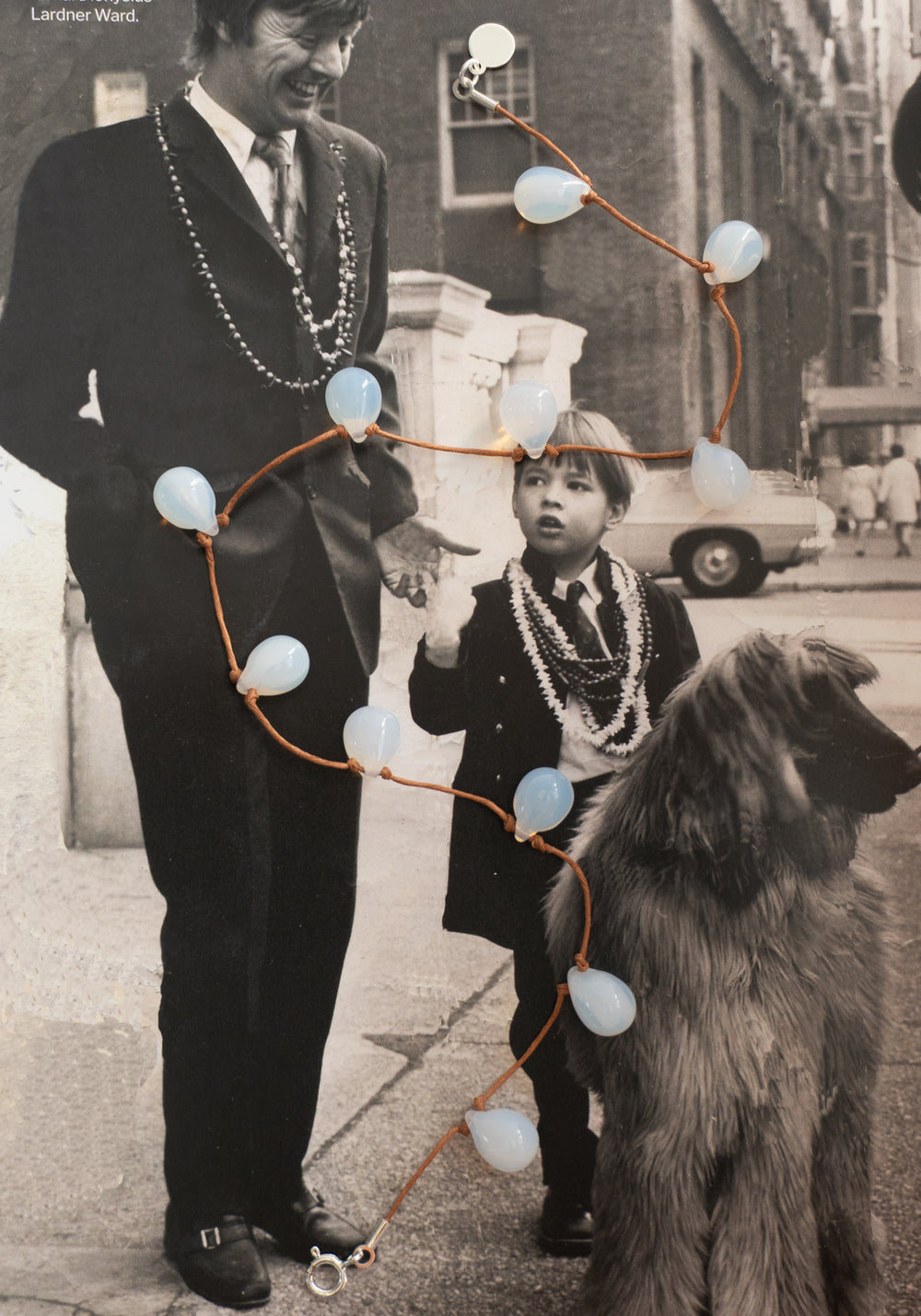 Noue Necklace in Opaline and Tan Sisi Joia