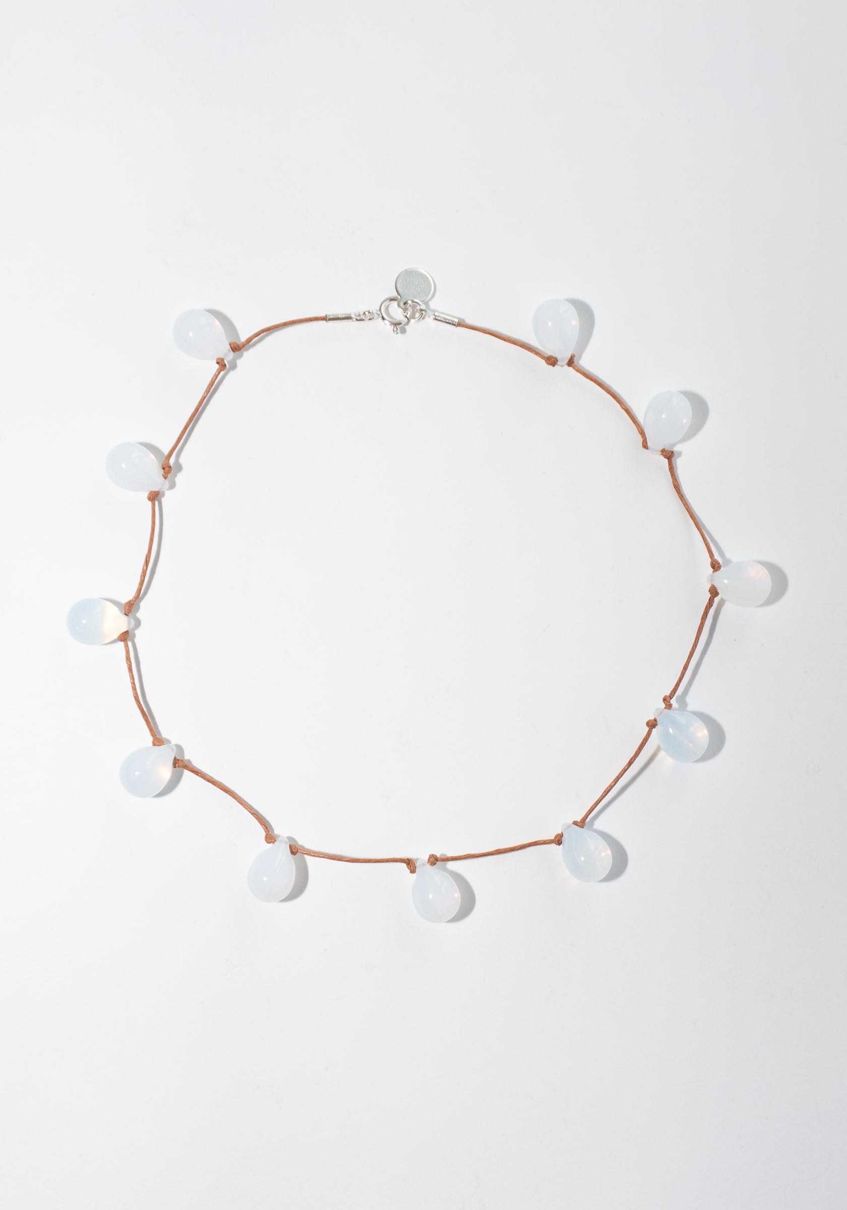 Noue Necklace in Opaline and Tan Sisi Joia