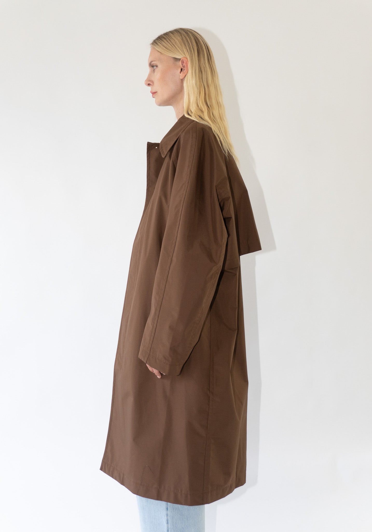 Sofie D'Hoore Curtis Trench Coat in Woven Chocolate – VESTIGE