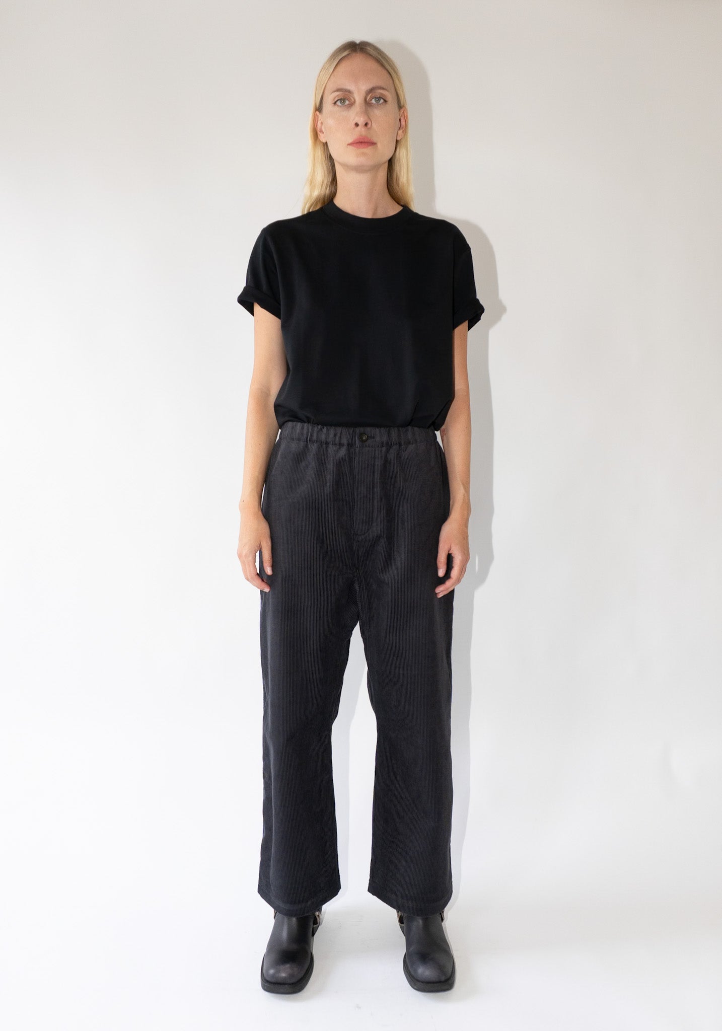 Sofie D'Hoore Pinot Relaxed Low Crotch Pants in Woven Graphite