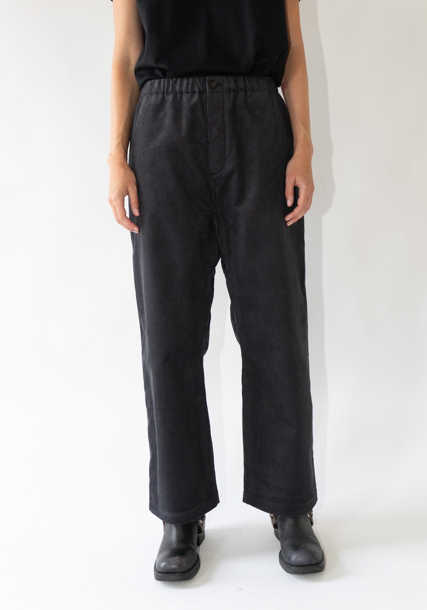 Sofie D'Hoore Pinot Relaxed Low Crotch Pants in Woven Graphite