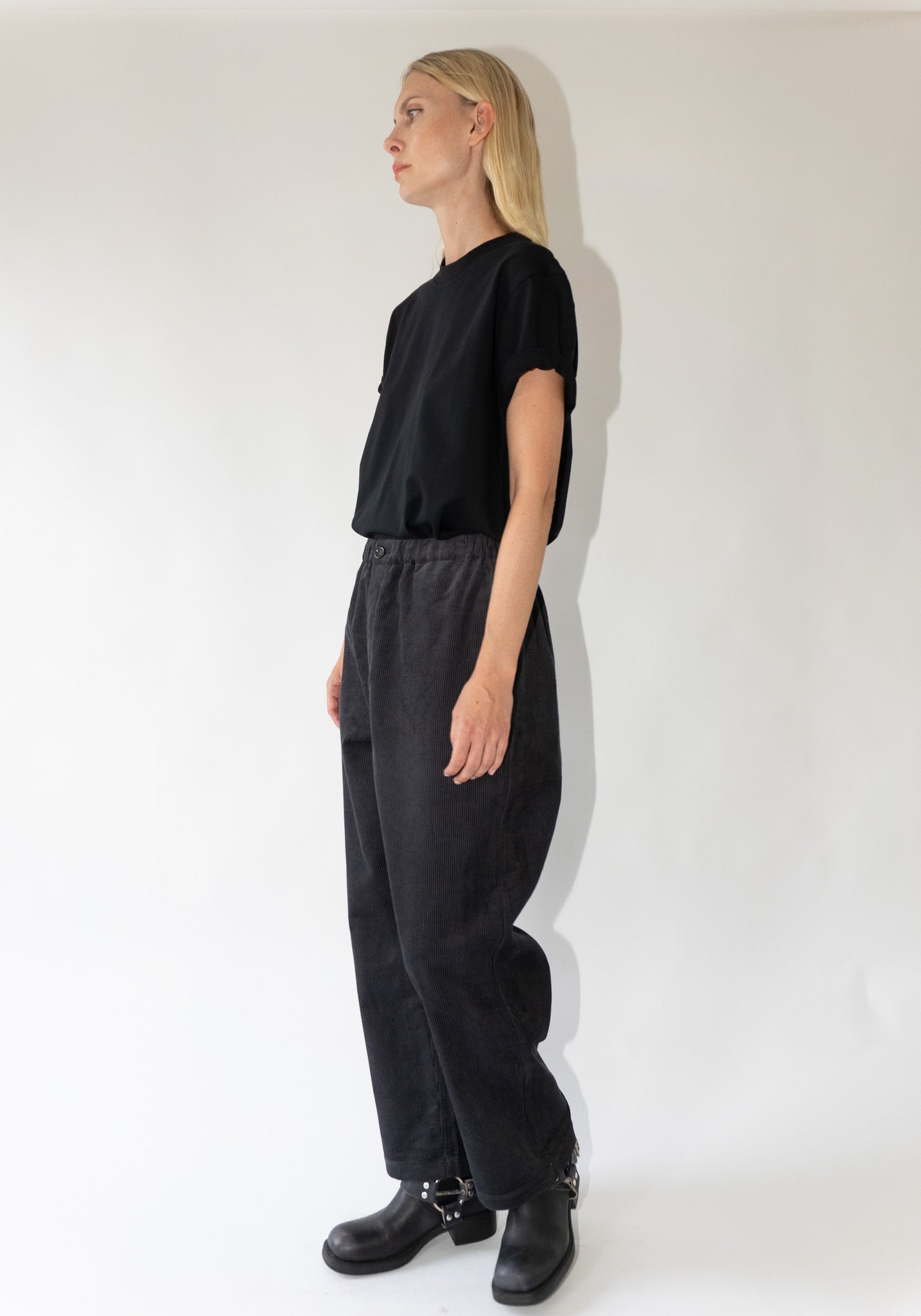 Sofie D'Hoore Pinot Relaxed Low Crotch Pants in Woven Graphite