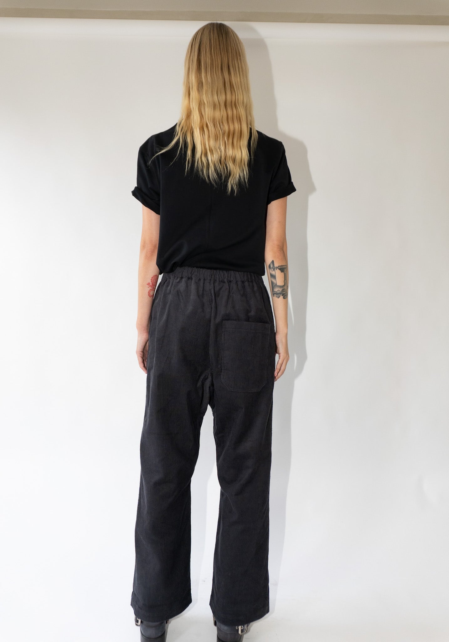 Sofie D'Hoore Pinot Relaxed Low Crotch Pants in Woven Graphite
