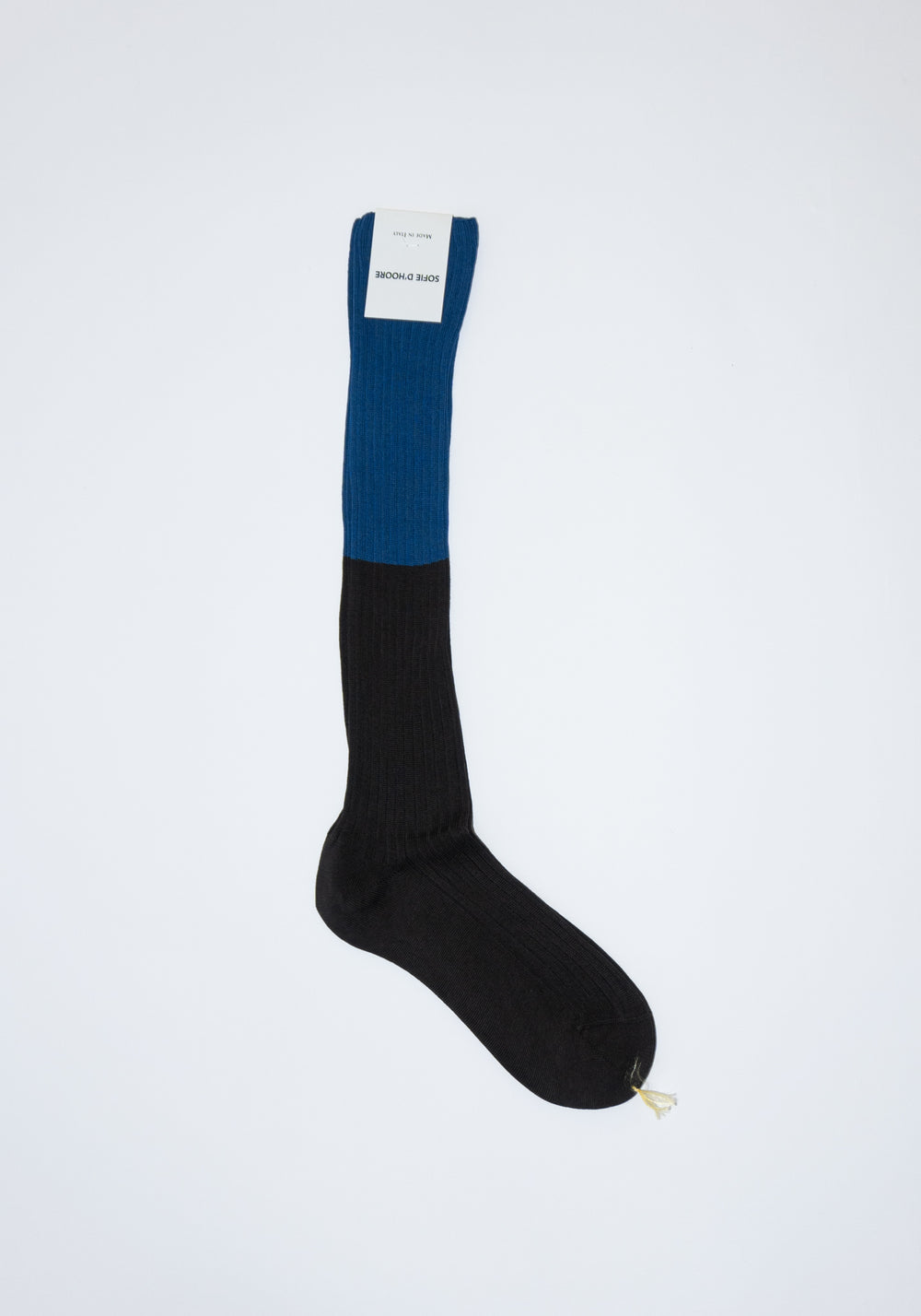 Sofie D'Hoore Friday Sock in Prussian Blue & Dark Grey