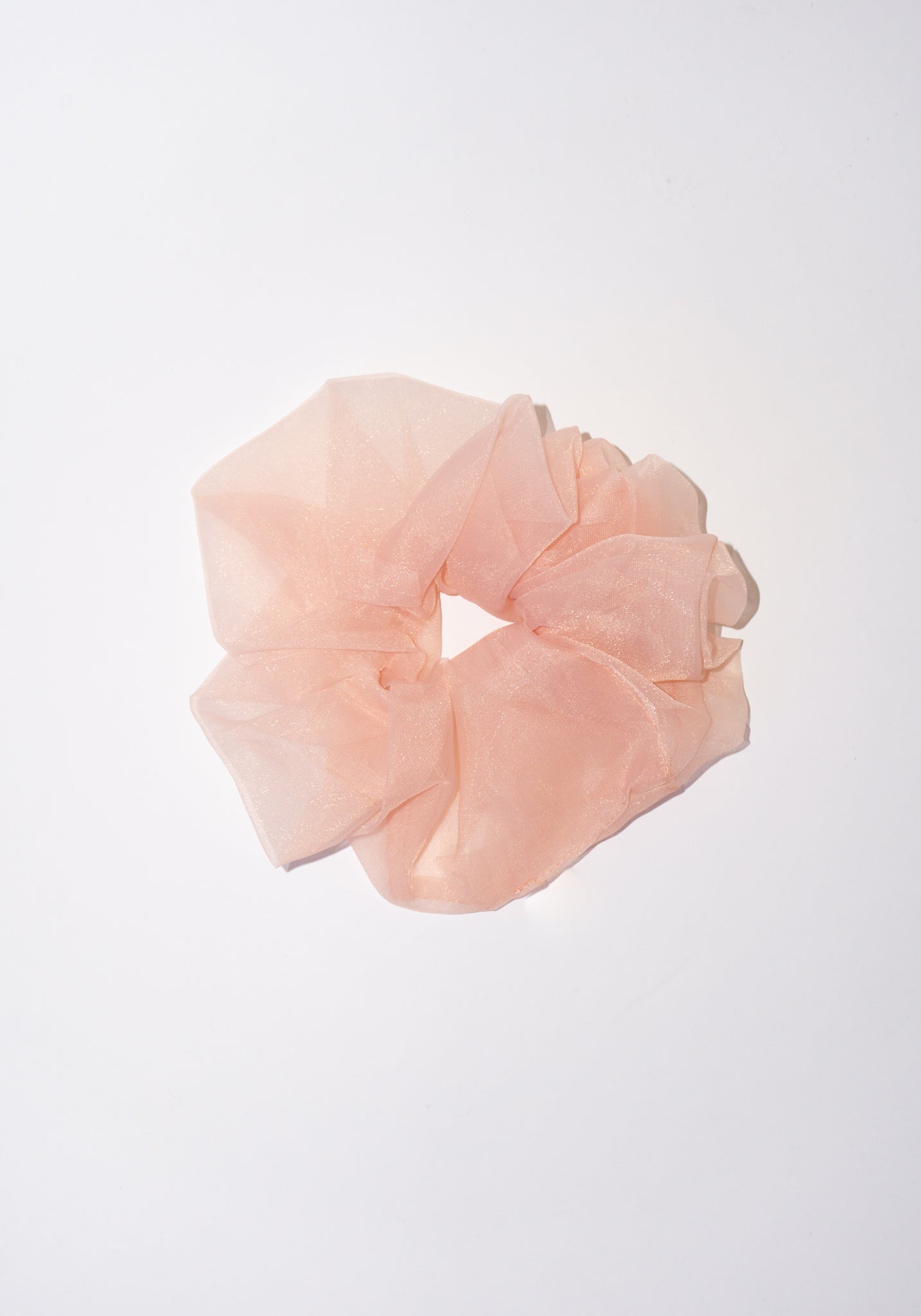 Big Ballet Organza Scrunchie in Peach