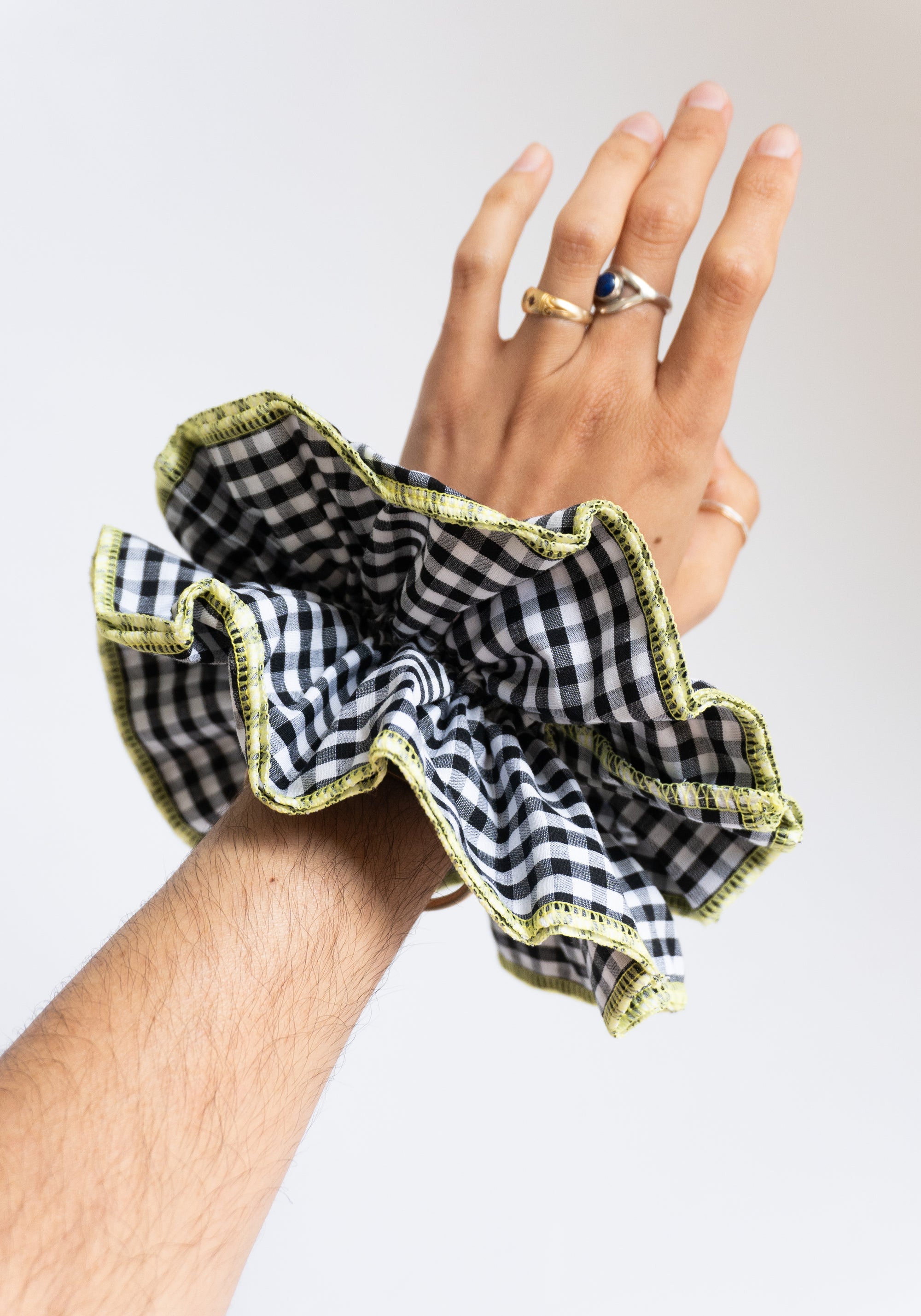 Giant Check Scrunchie