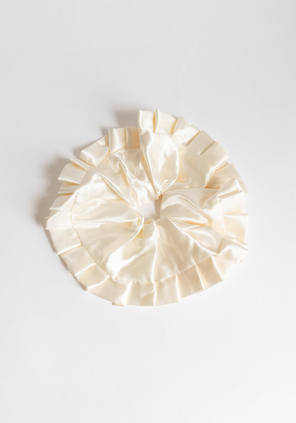 Giant Pleated Satin Scrunchie