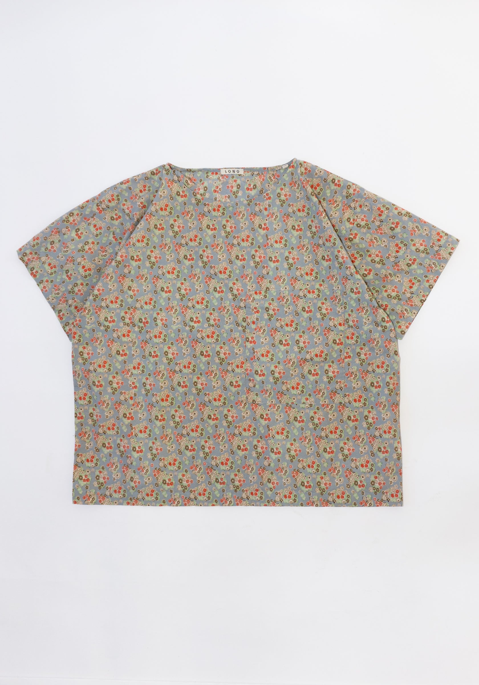 Sono Friedrich Tee in Dusty Blue Floral