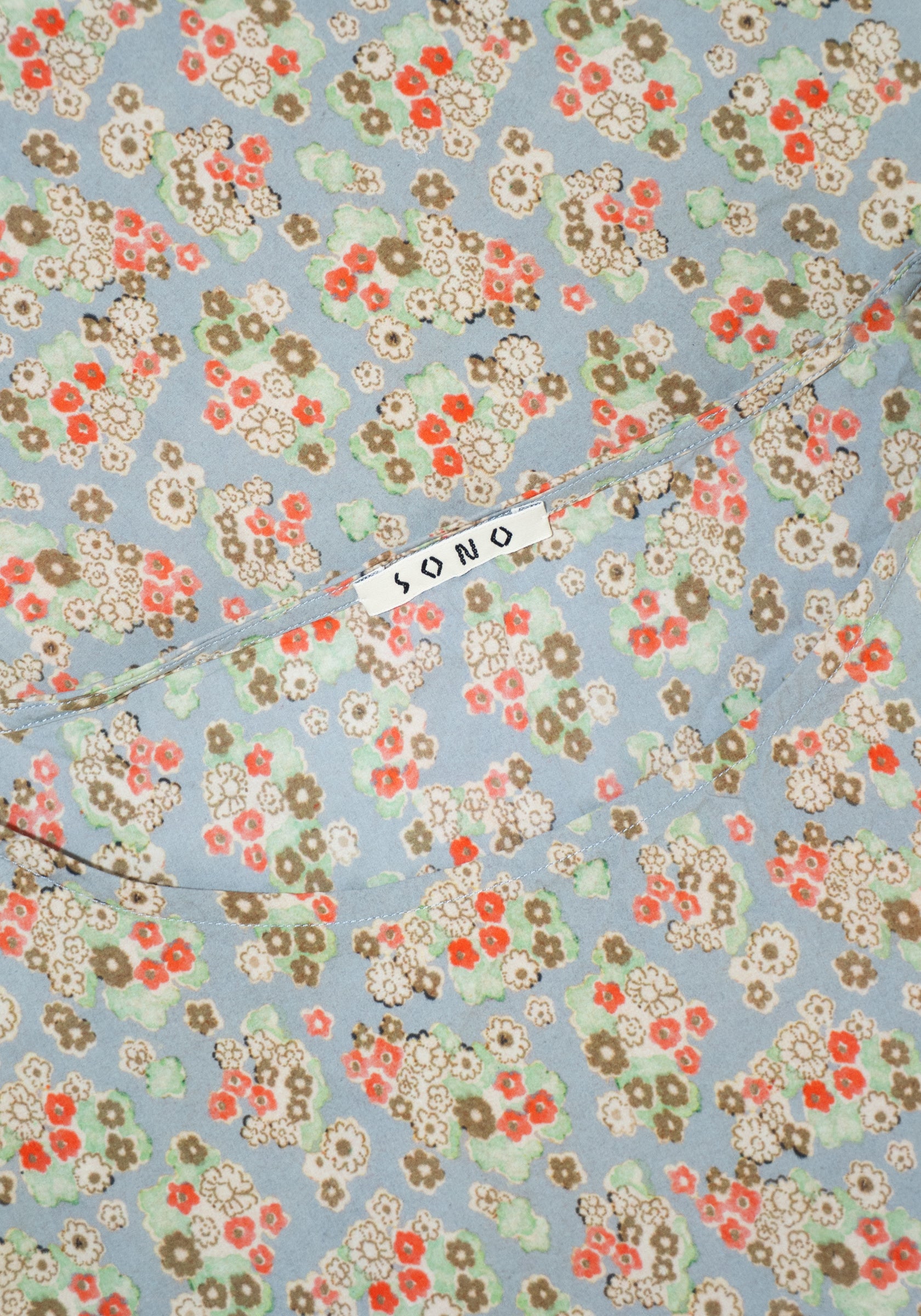 Sono Friedrich Tee in Dusty Blue Floral