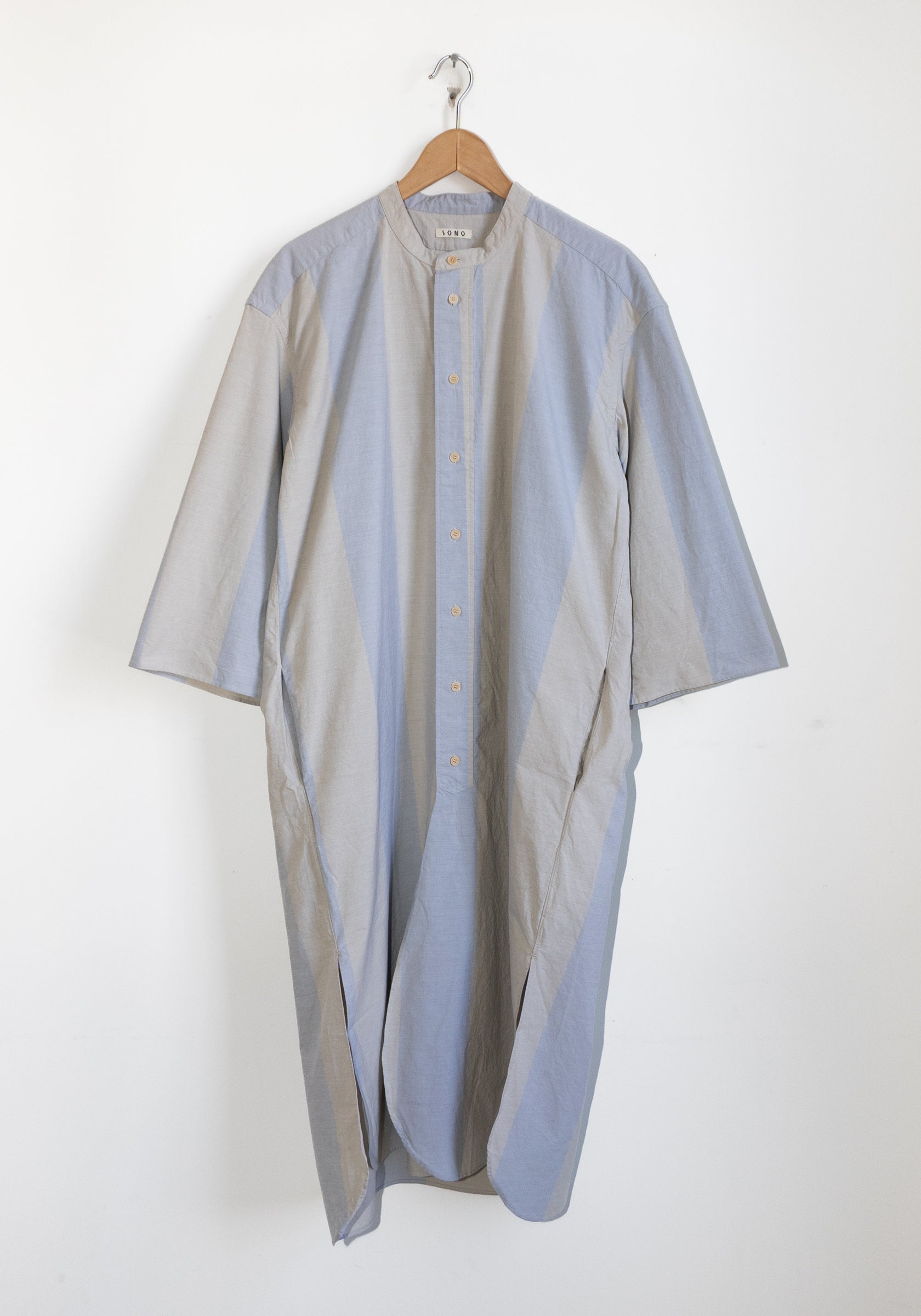 Sono Shaman Shirt Dress in Dusty Stripe