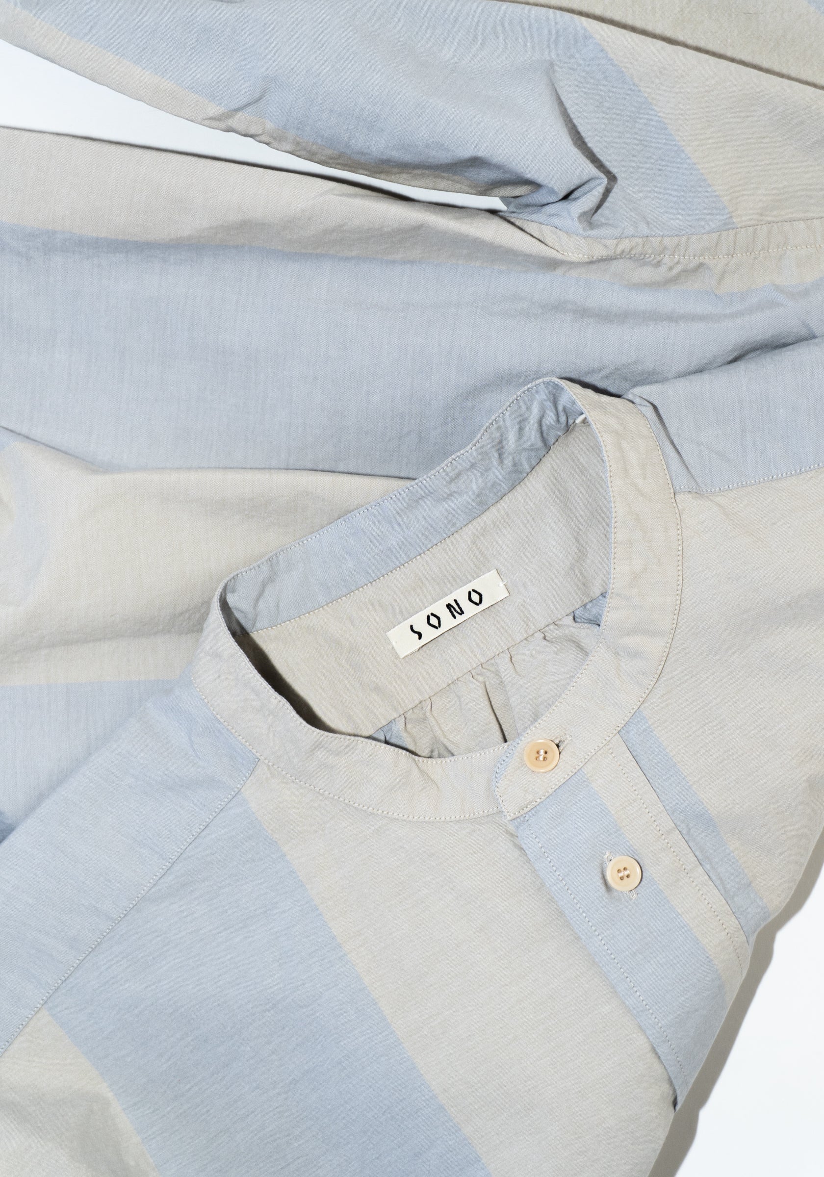 Sono Shaman Shirt Dress in Dusty Stripe