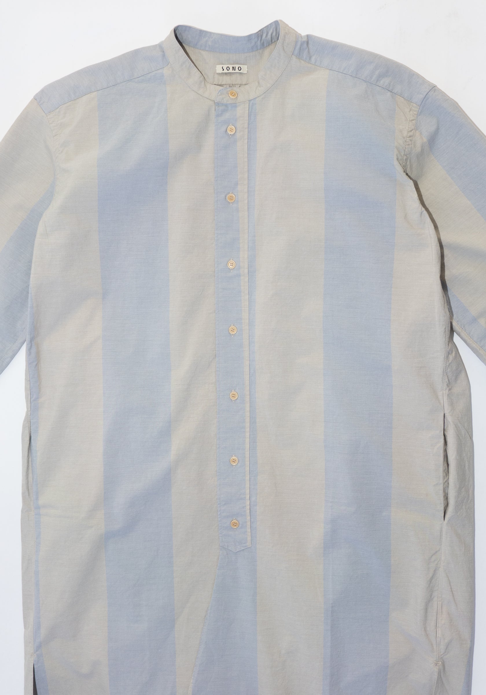 Sono Shaman Shirt Dress in Dusty Stripe