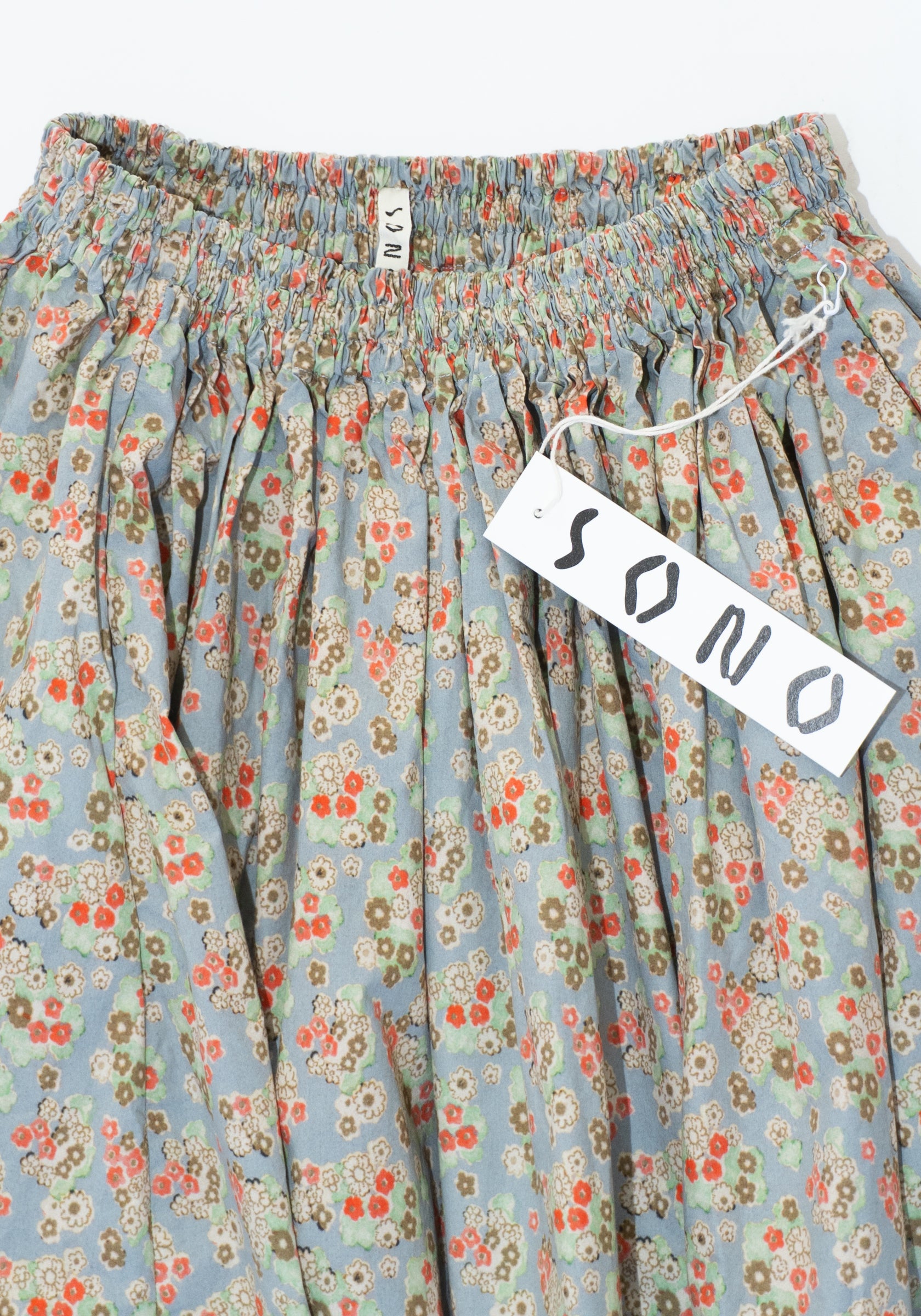 Sono Skye Skirt in Dusty Blue Floral