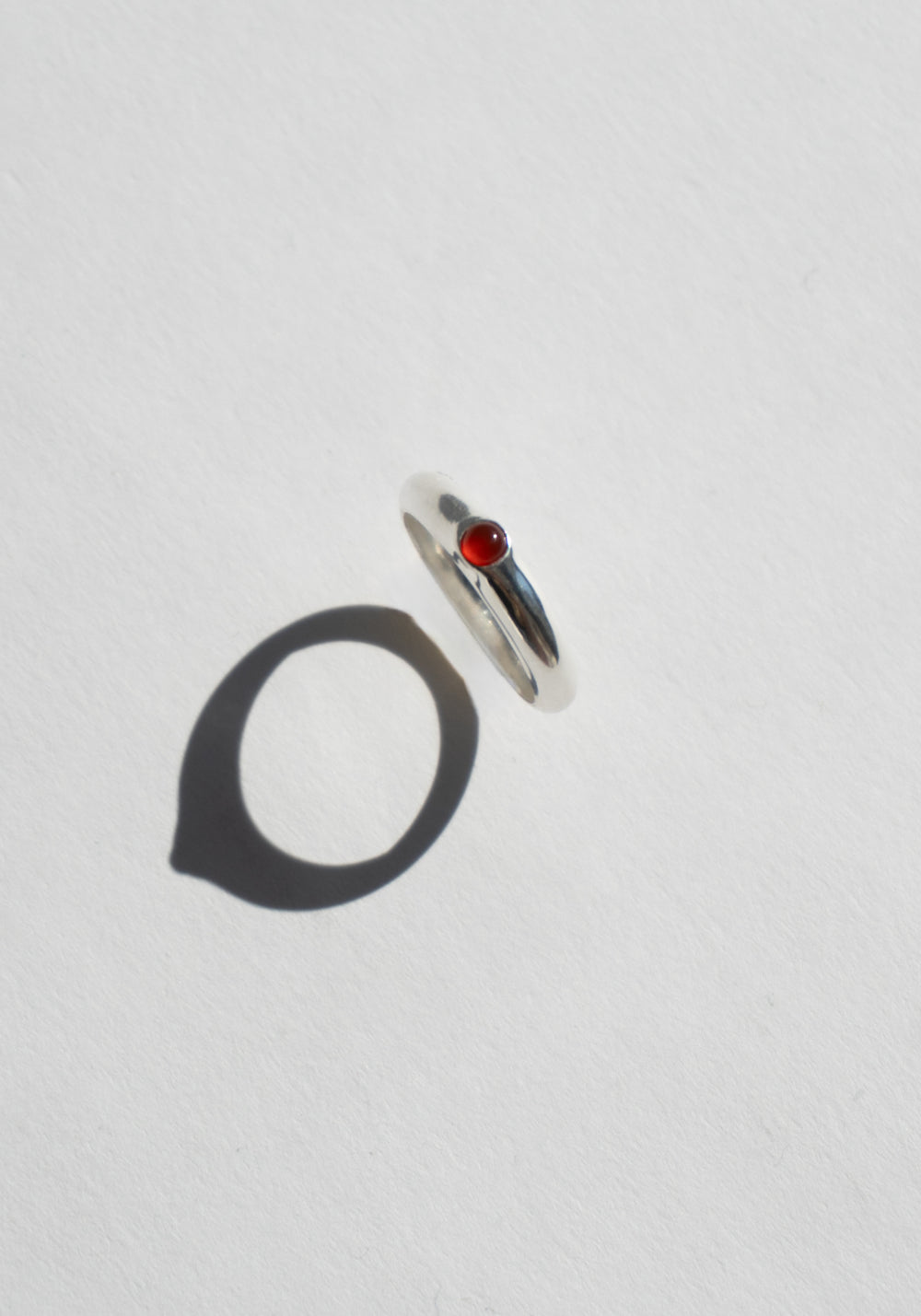 Sote Jewelry Tiny Signet Ring with Red Carnelian

