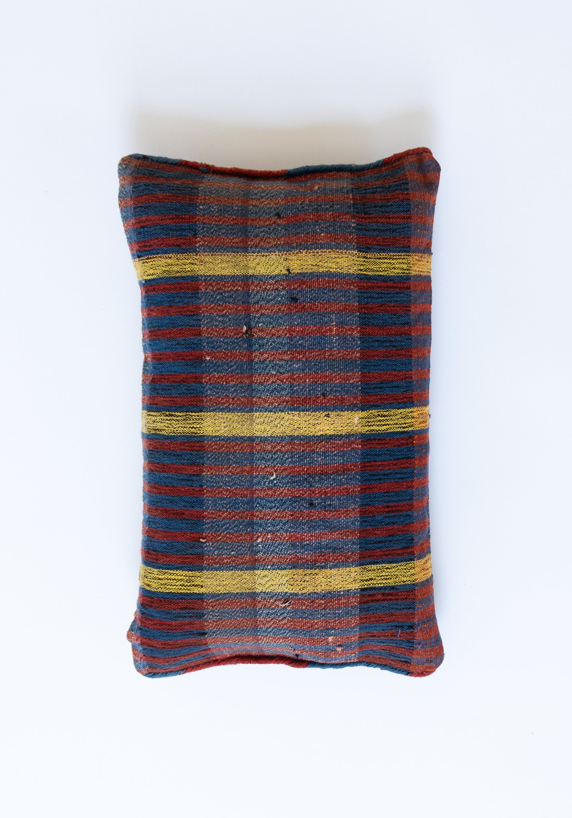 Double Sided Lumbar Grain Sack Pillow No.1