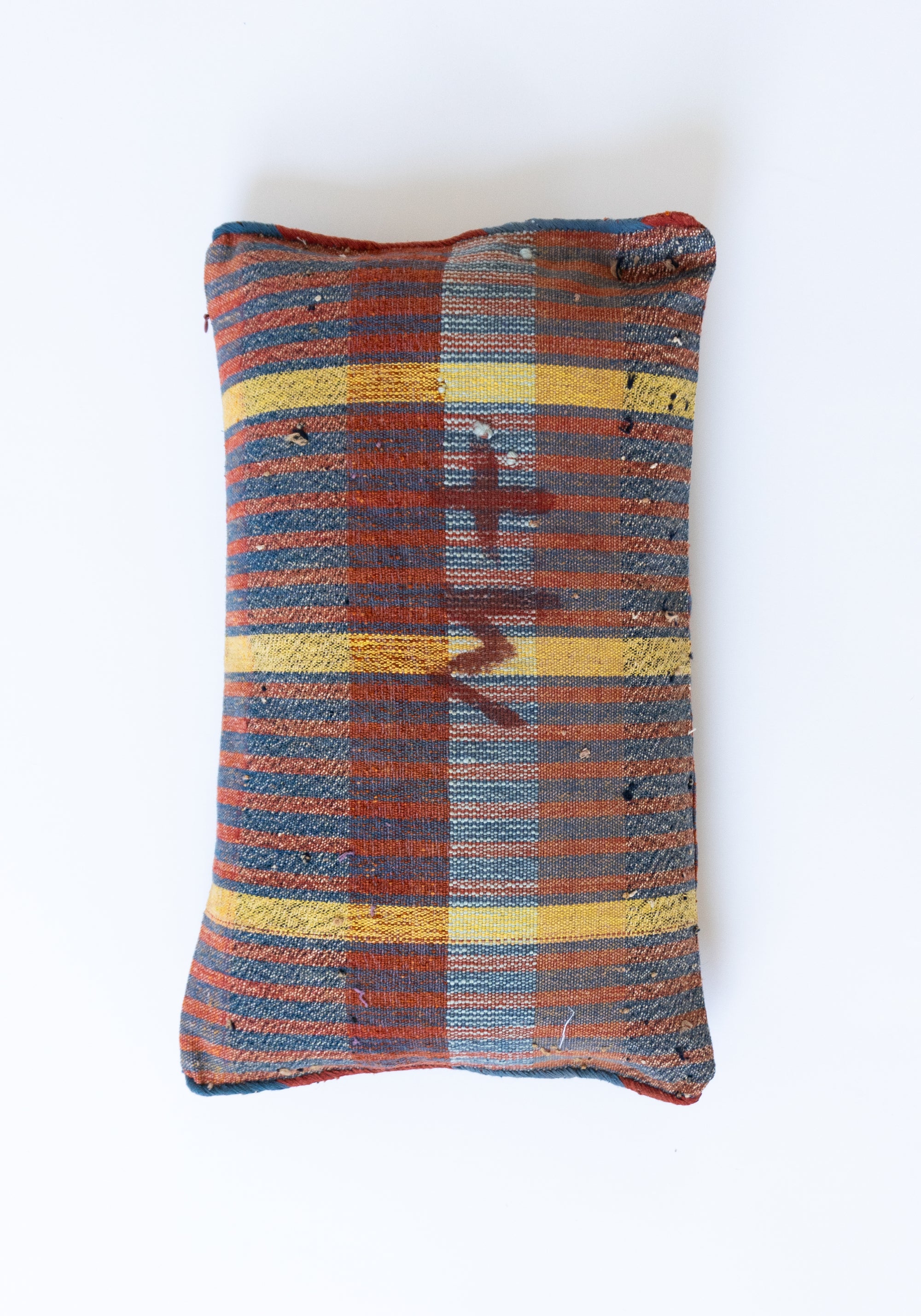 Double Sided Lumbar Grain Sack Pillow No.1