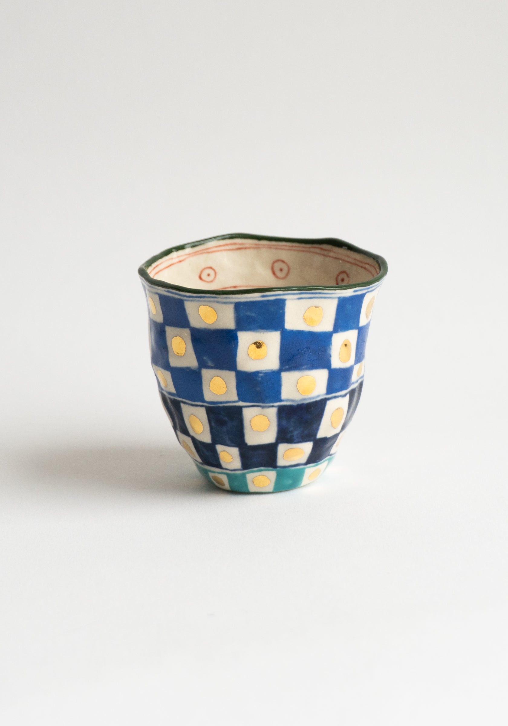 Blue Checker Tumbler