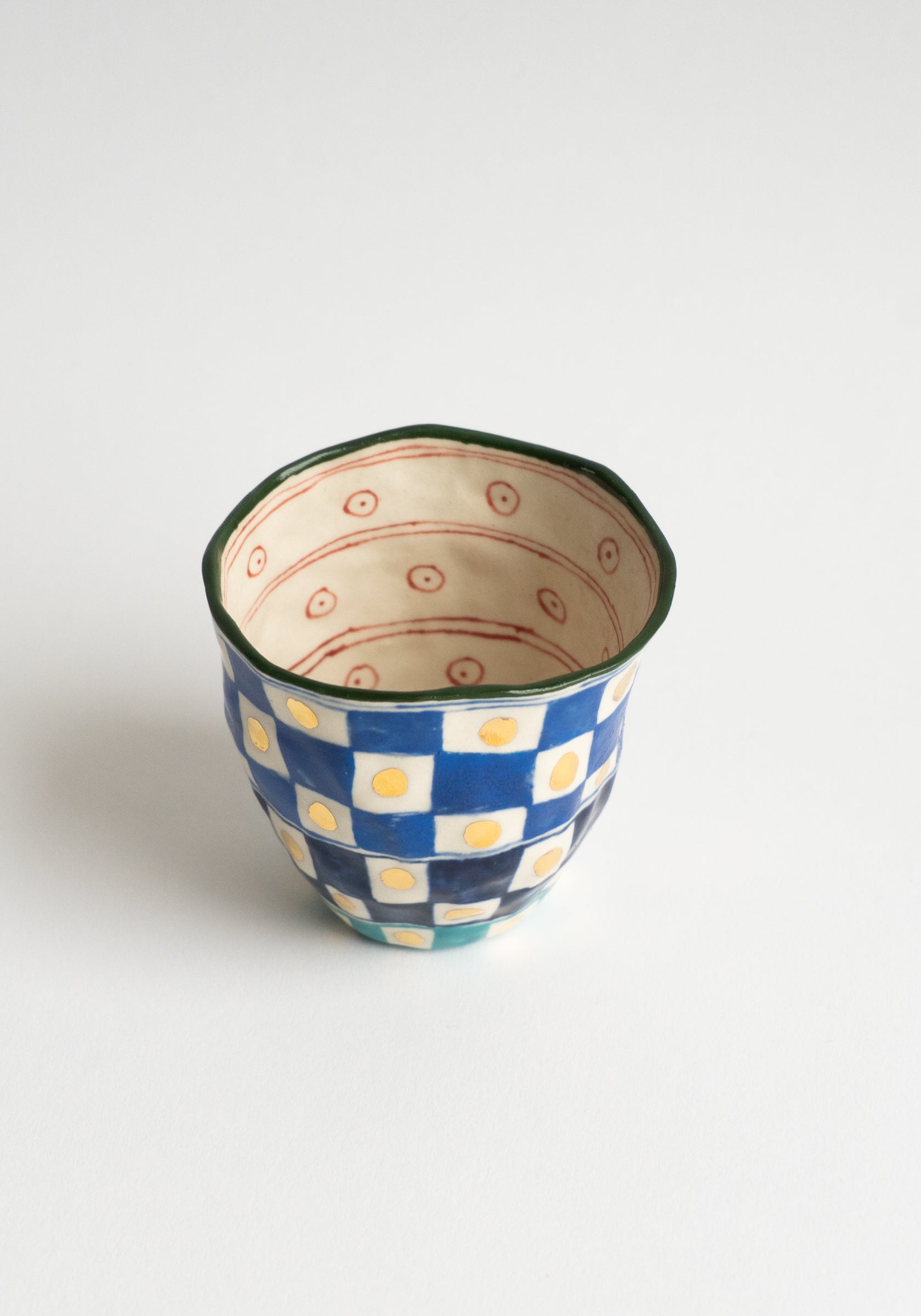 Blue Checker Tumbler