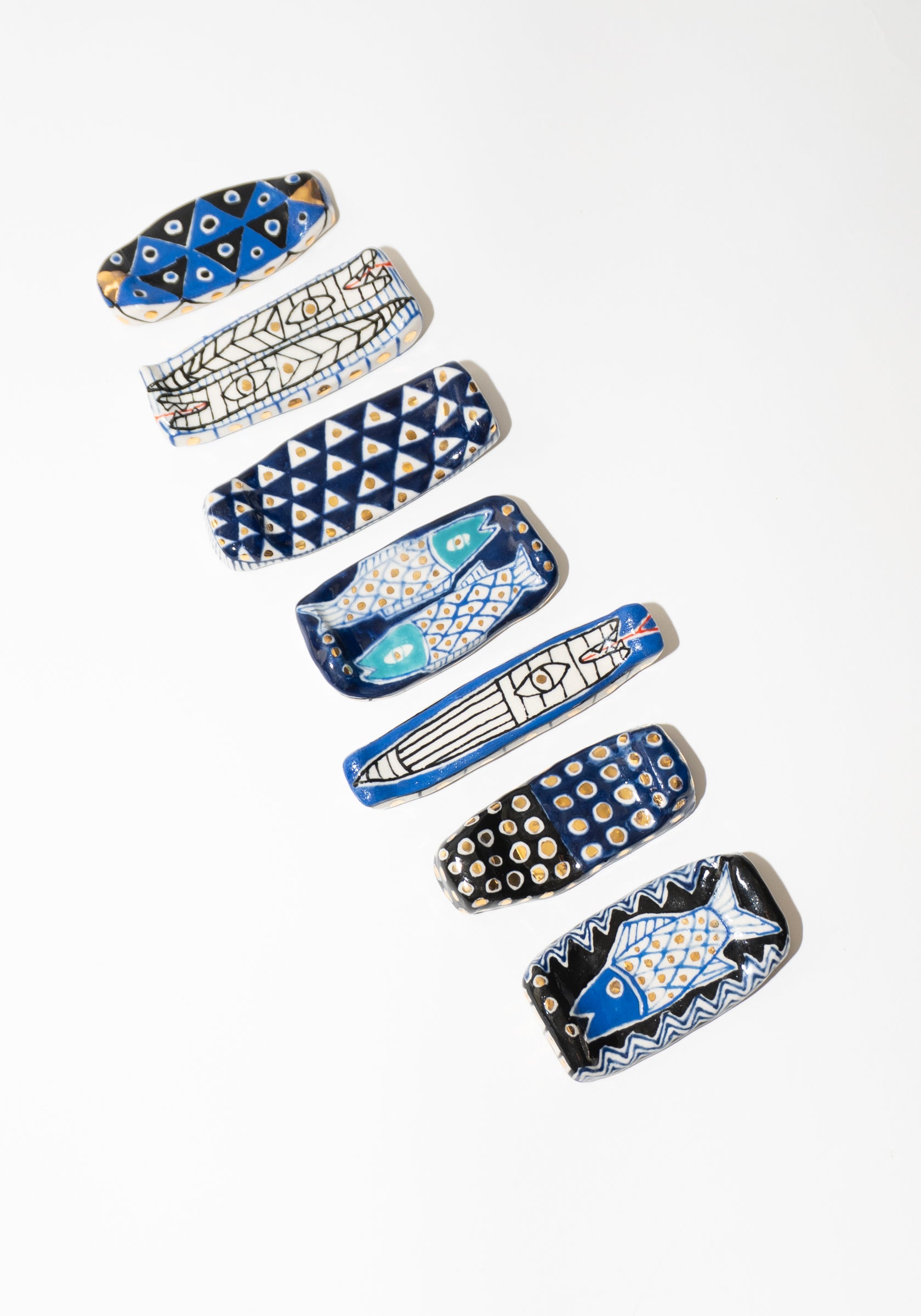 Chopstick Rests in Blue