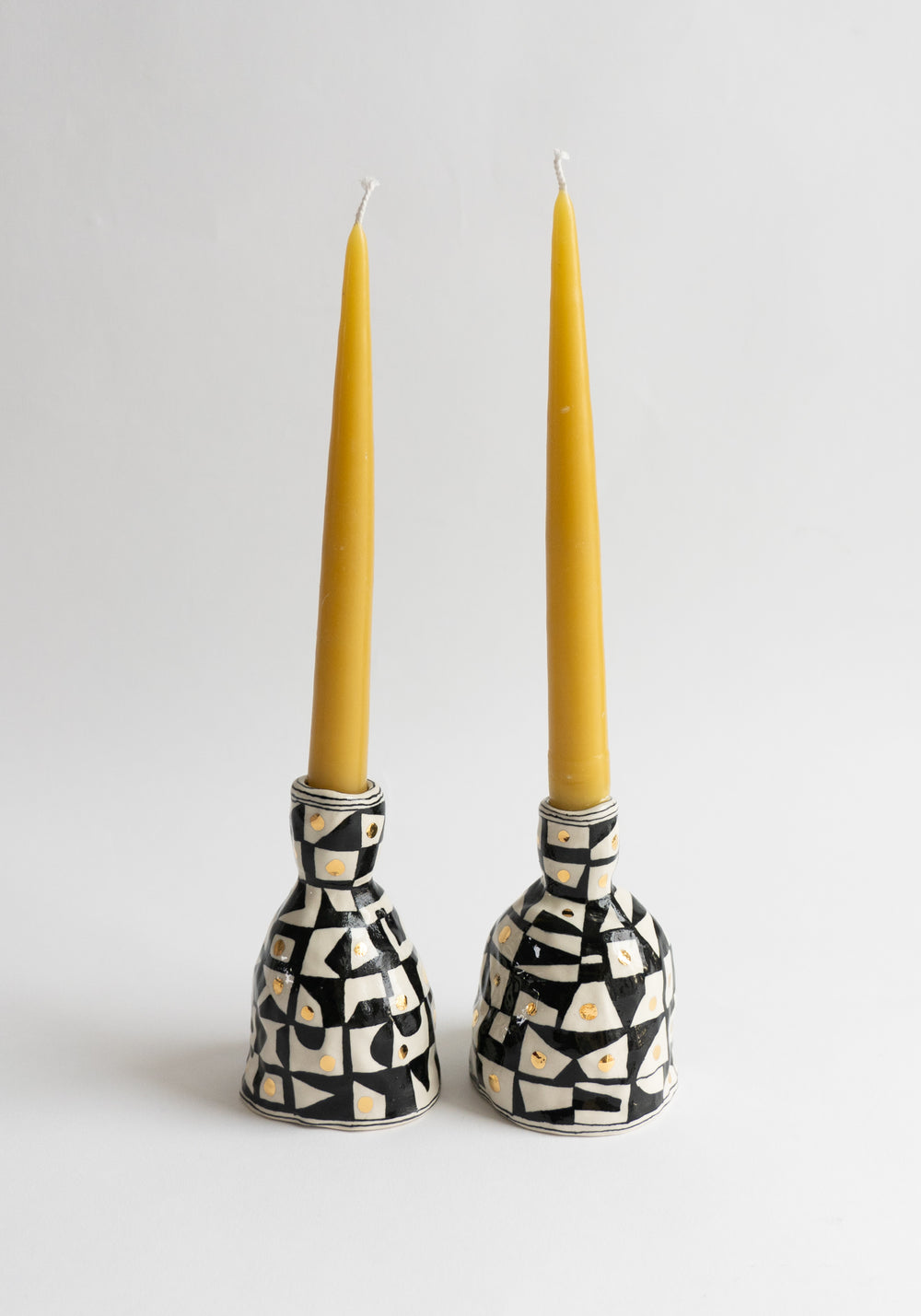 Suzanne Sullivan Geometric Candlesticks Set of Two