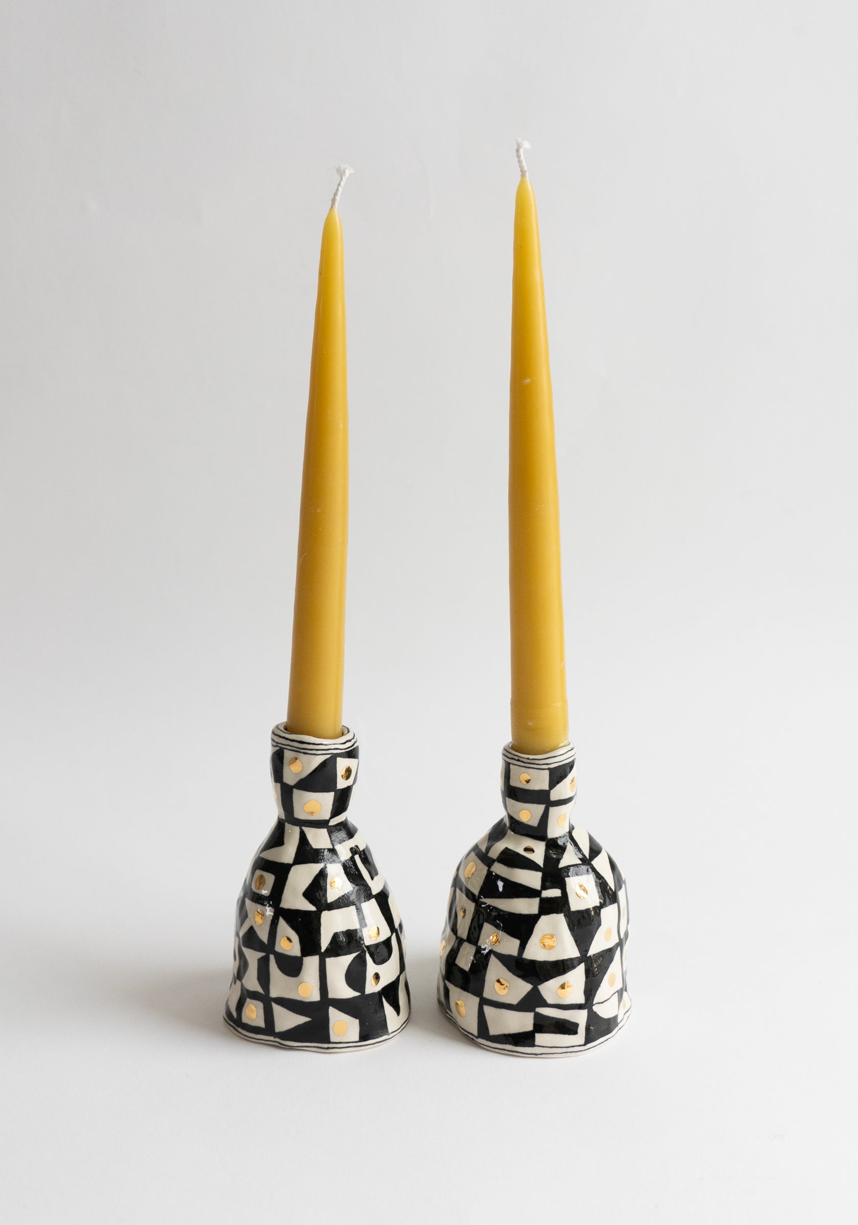 Suzanne Sullivan Geometric Candlesticks Set of Two