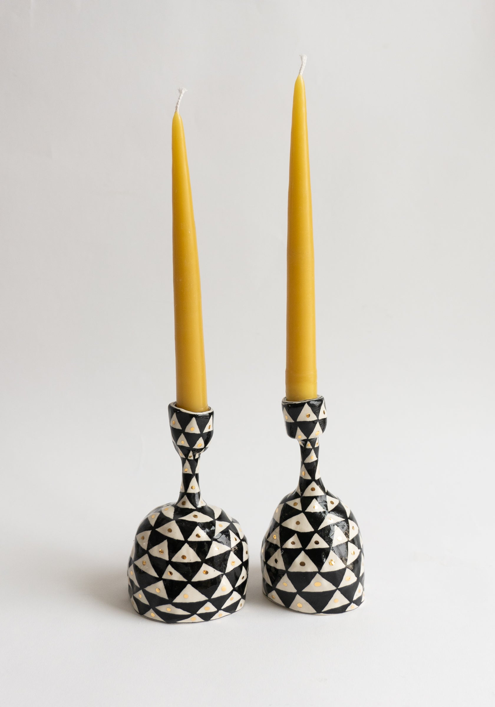 Suzanne Sullivan Geometric Candlesticks Set of Two