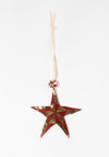 Gold and Red Star Ornament