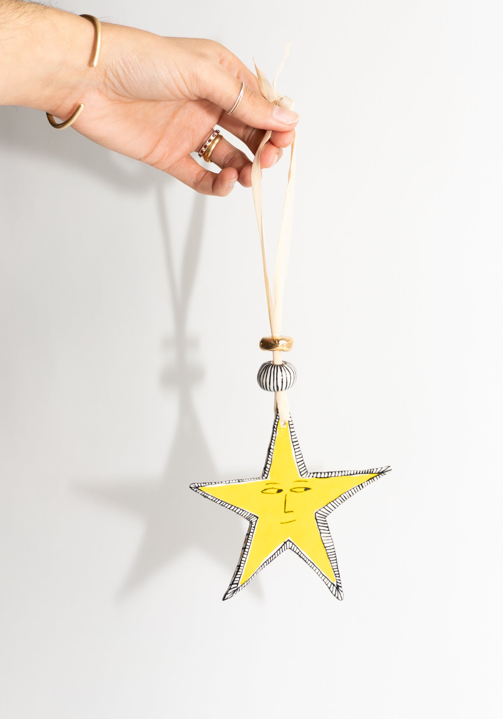 Yellow Star Ornament