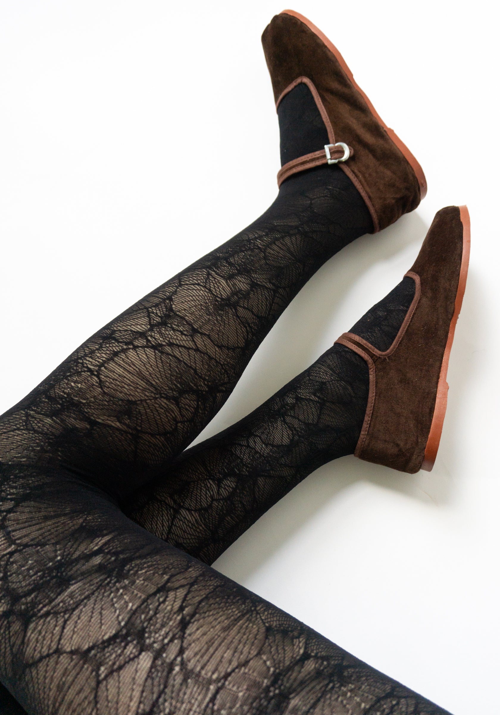 Swedish Stockings Alba Ginkgo Tights in Black