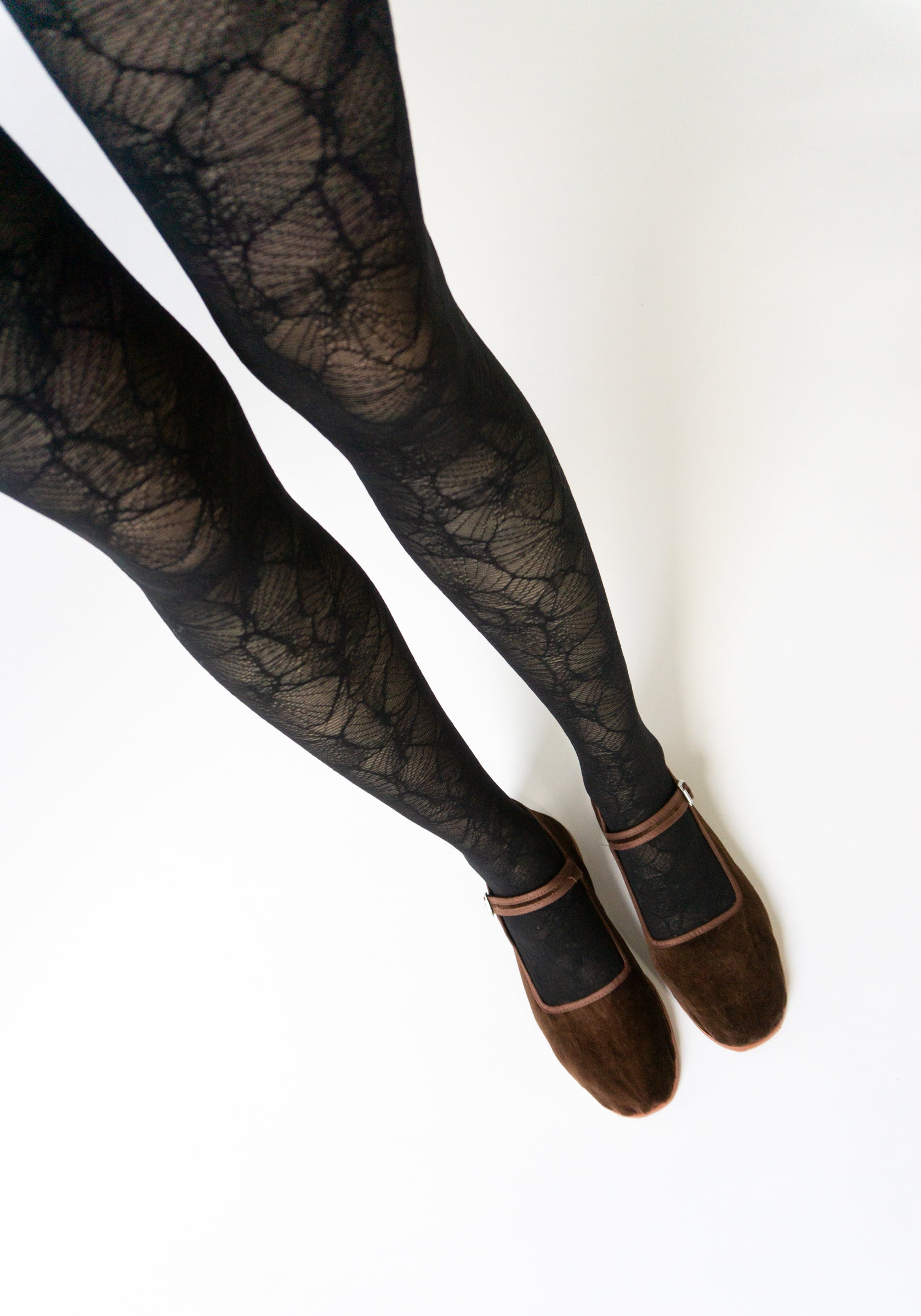 Swedish Stockings Alba Ginkgo Tights in Black