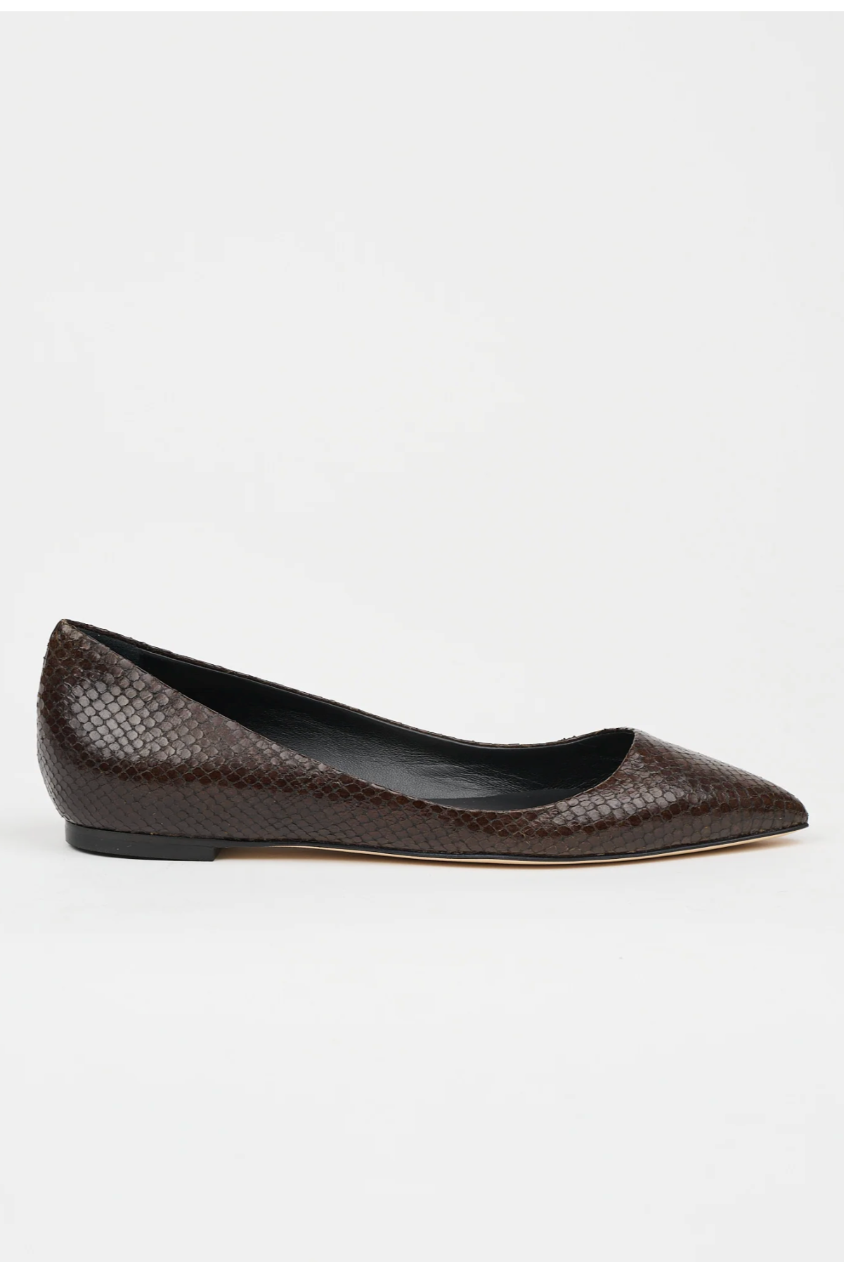 Jamie Haller Vamp Point in Embossed Snakeskin